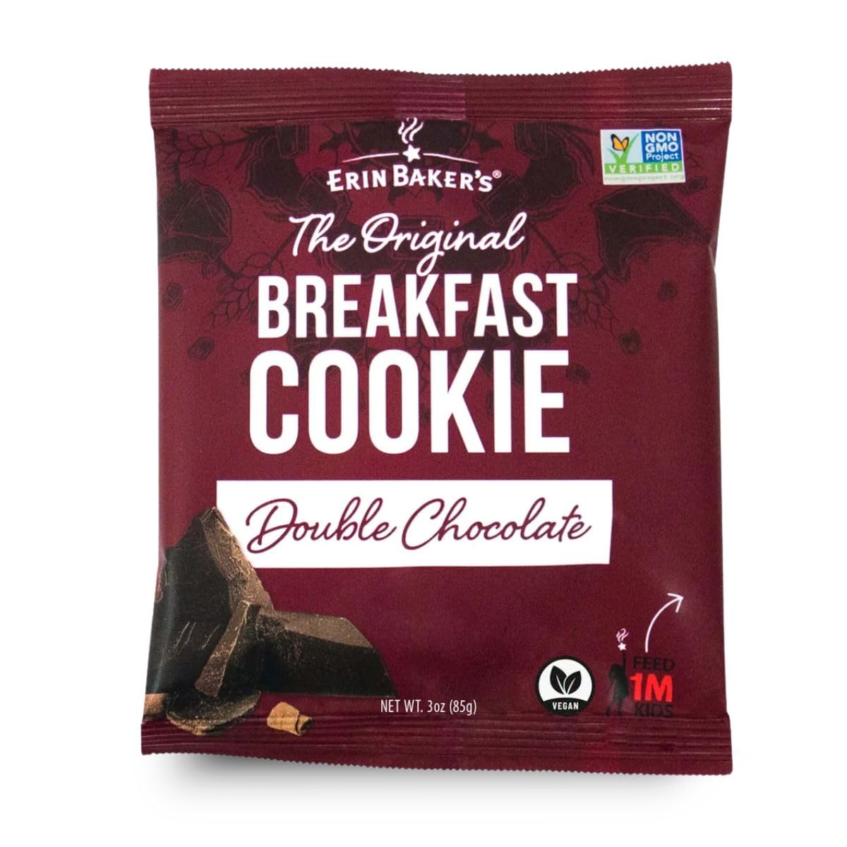 Erin Bakers Breakfast Cookies, Double Chocolate, Whole Grain, Non-GMO