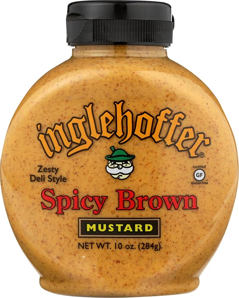 INGLEHOFFER (Pack of 12) Inglehoffer Mustard Spicy Brown Squeeze 10 Oz