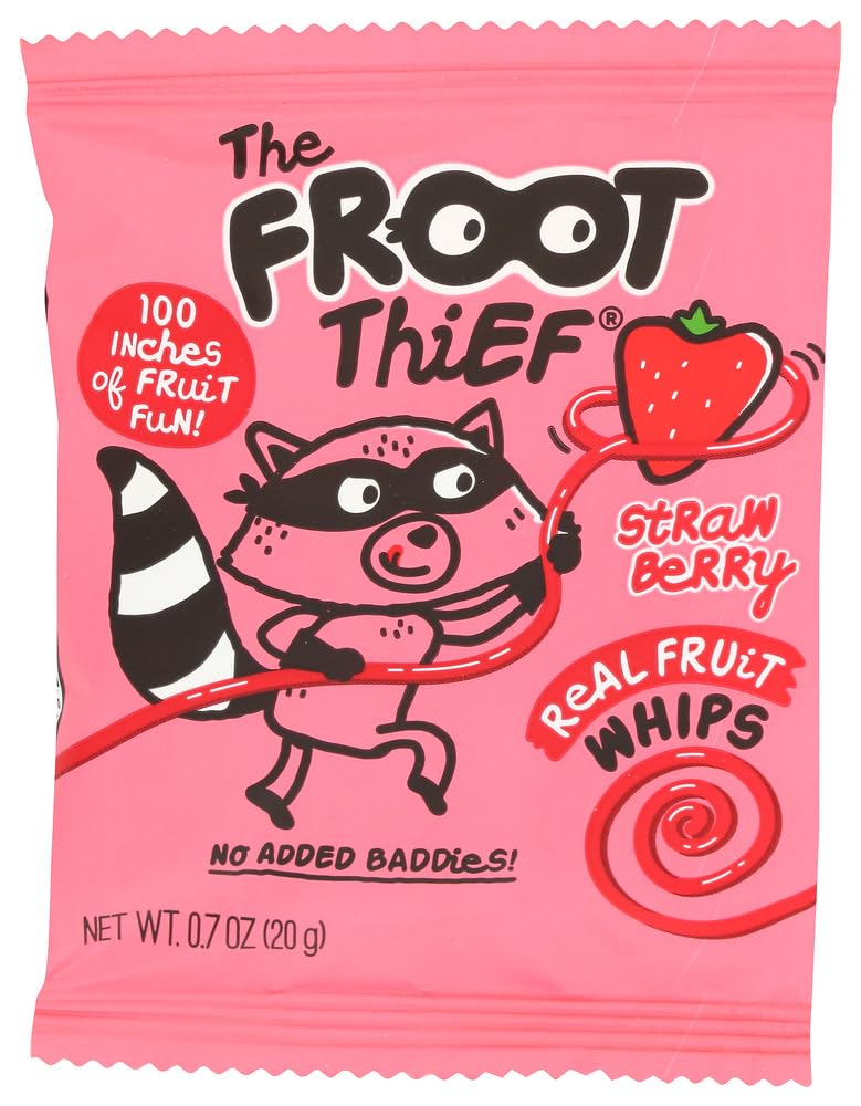 The Froot Thief Fruit Whip Strawberry Fruit Snacks Strips &