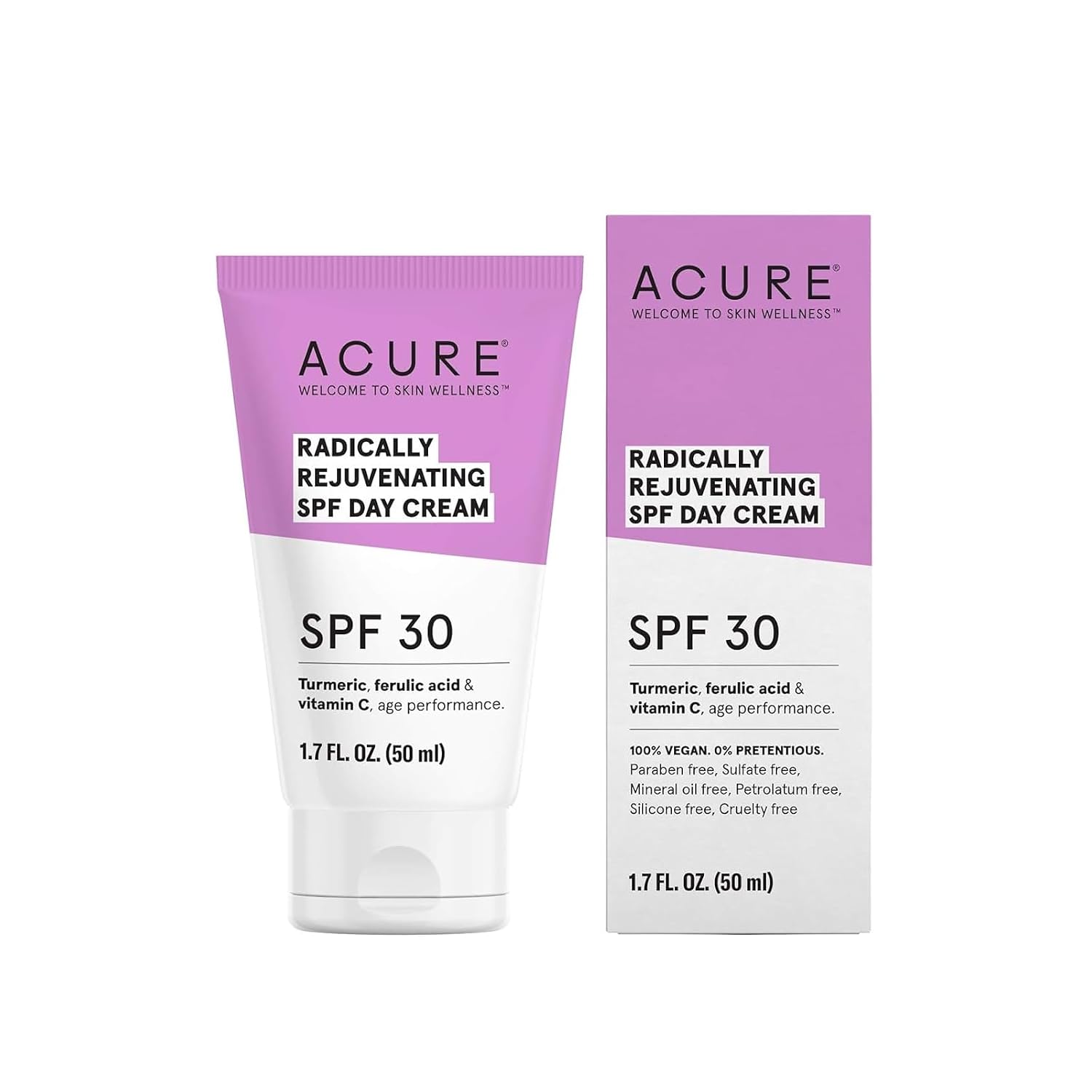 ACURE (Pack of 4) Acure Spf 30 Day Cream Rejuvenating 1.7 Fl Oz