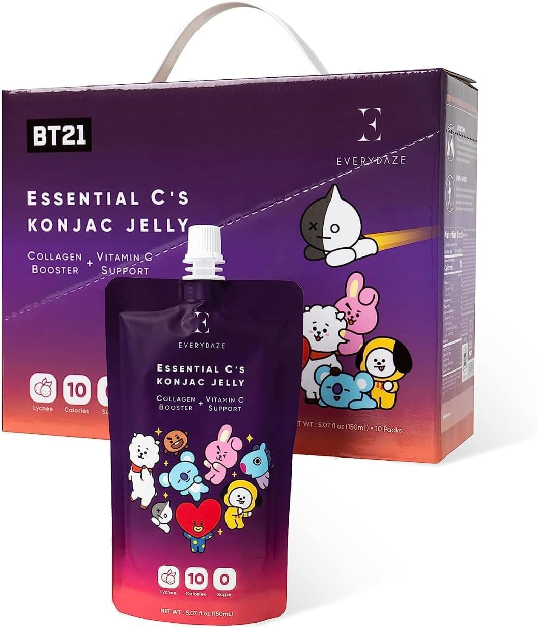 EVERYDAZE (Pack Of 20) Everydaze BT21 Konjac Jelly Pear Ready To Drink 5.07 Fl Oz