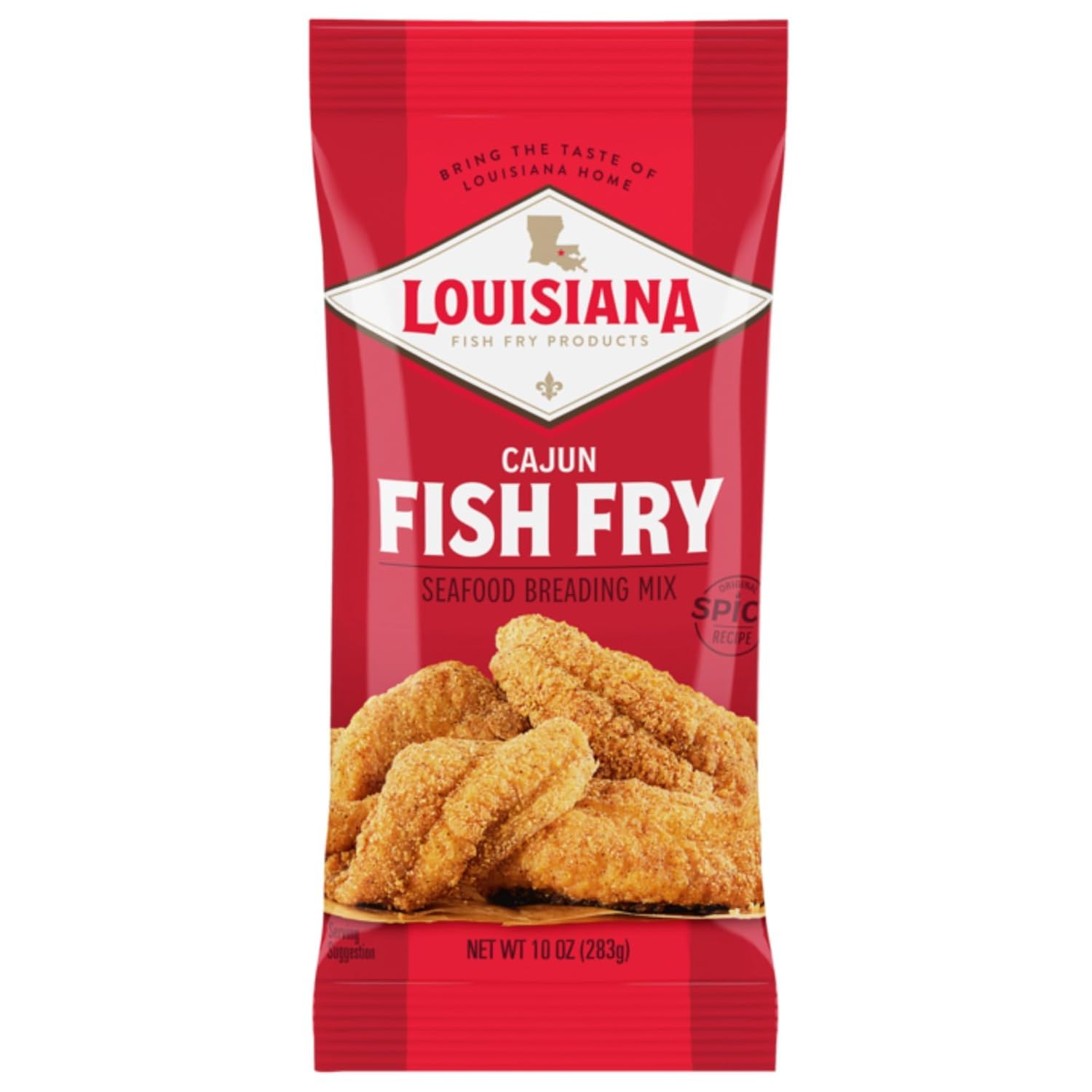 LOUISIANA FISH (Pack of 24) Louisiana Fish Fry Cajun Fish Fry Coating Mix 10 Oz