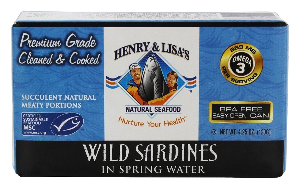 Henry & Lisas Wild Spring Water Sardines