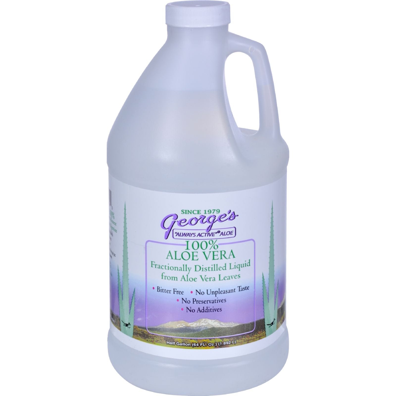 GEORGES (Pack Of 2) Georges Aloe Vera Liquid Superfoods 64 Oz