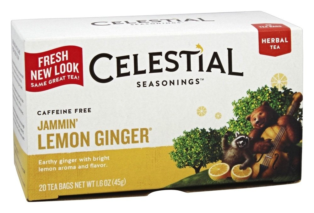 Celestial Seaso Jammin Lemon Ginger 20 Bags (Case of 6)