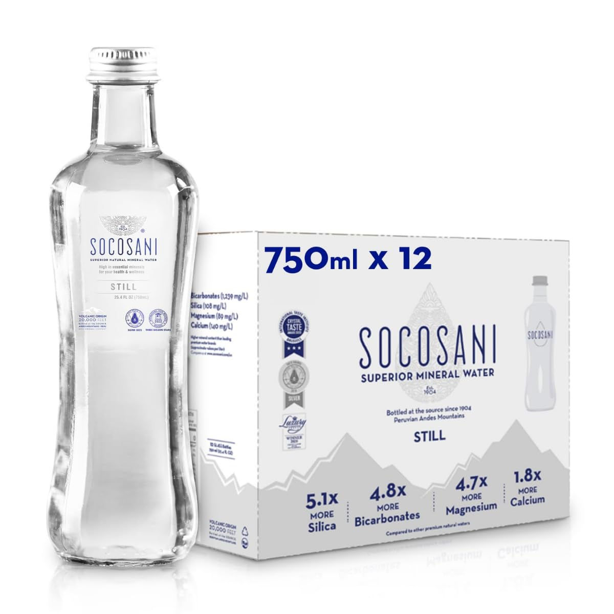 Socosani Water Still Mineral Glass