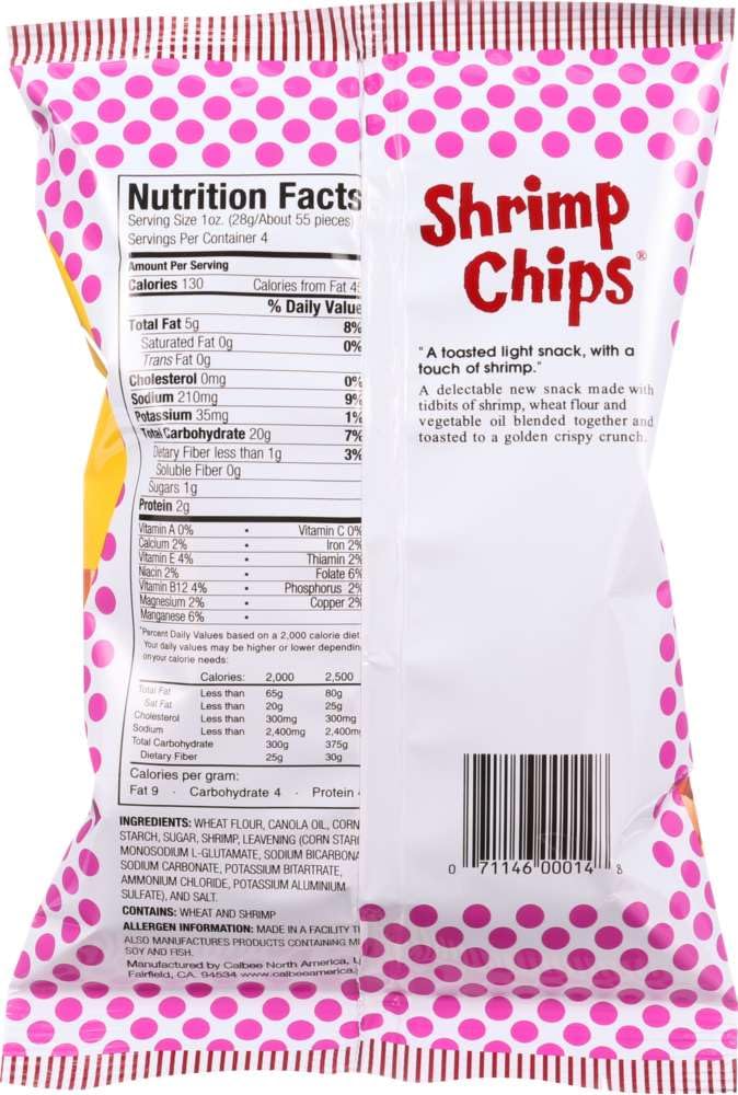 CALBEE (Pack Of 12) Calbee Chip Shrimp Hot Garlic 3.3 Oz