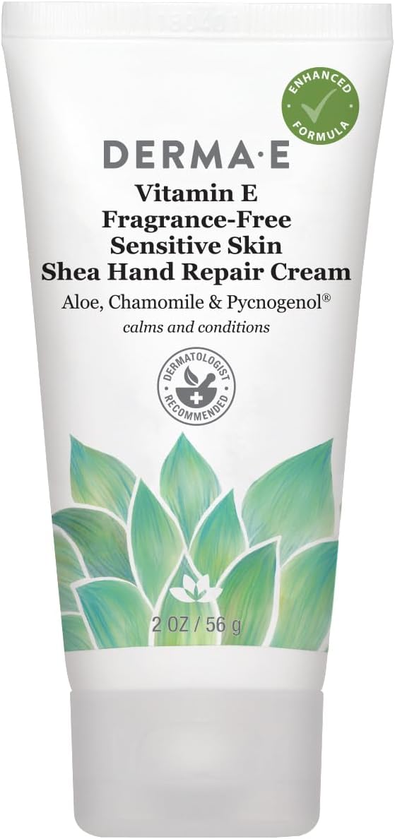 DERMA E (Pack of 10) Derma E Vitamin E Cream Hand Fragrance Free Moisturizing 2 Oz