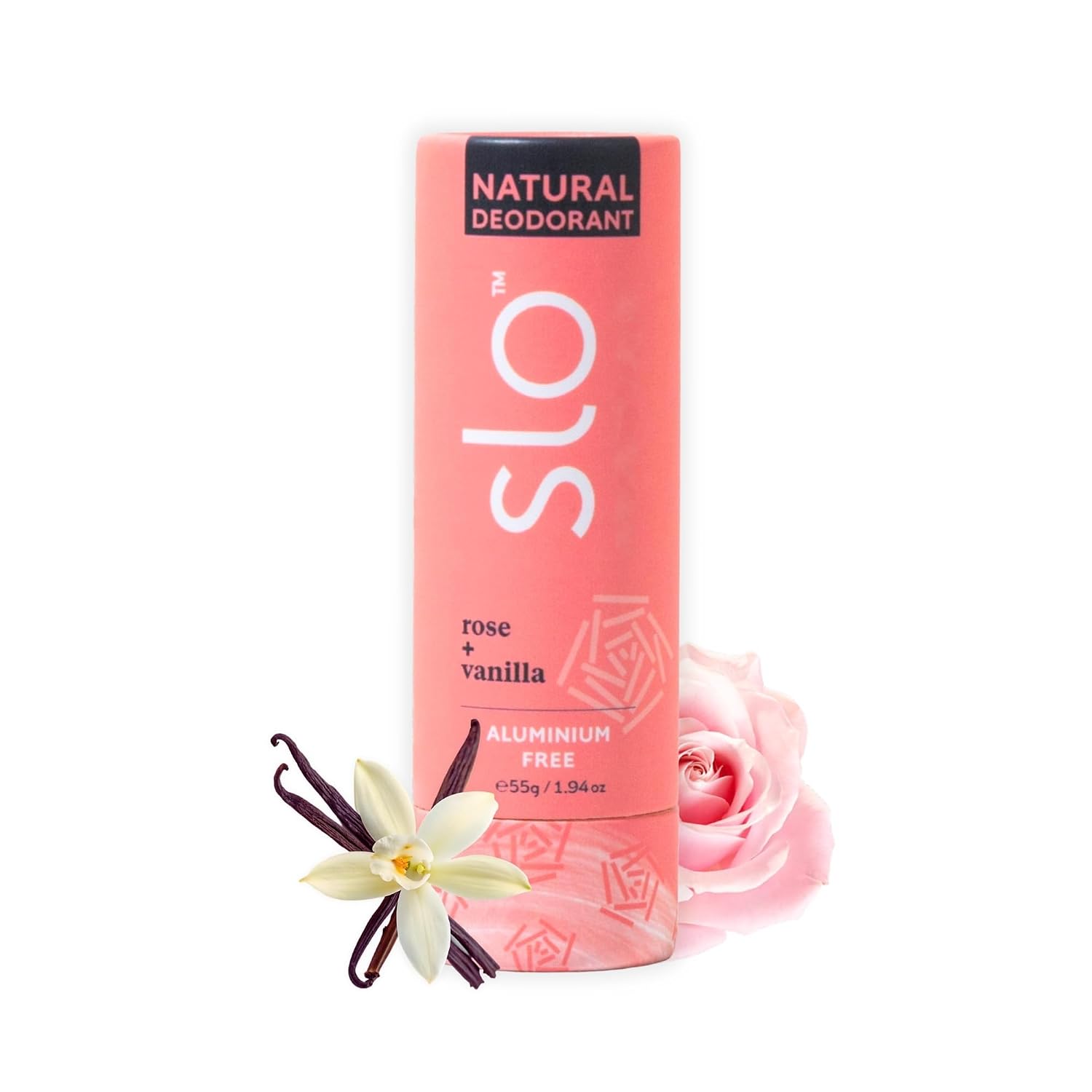 SLO (Pack of 6) Slo Deodorant Stick Natural Rose Vanilla 1.94 Oz