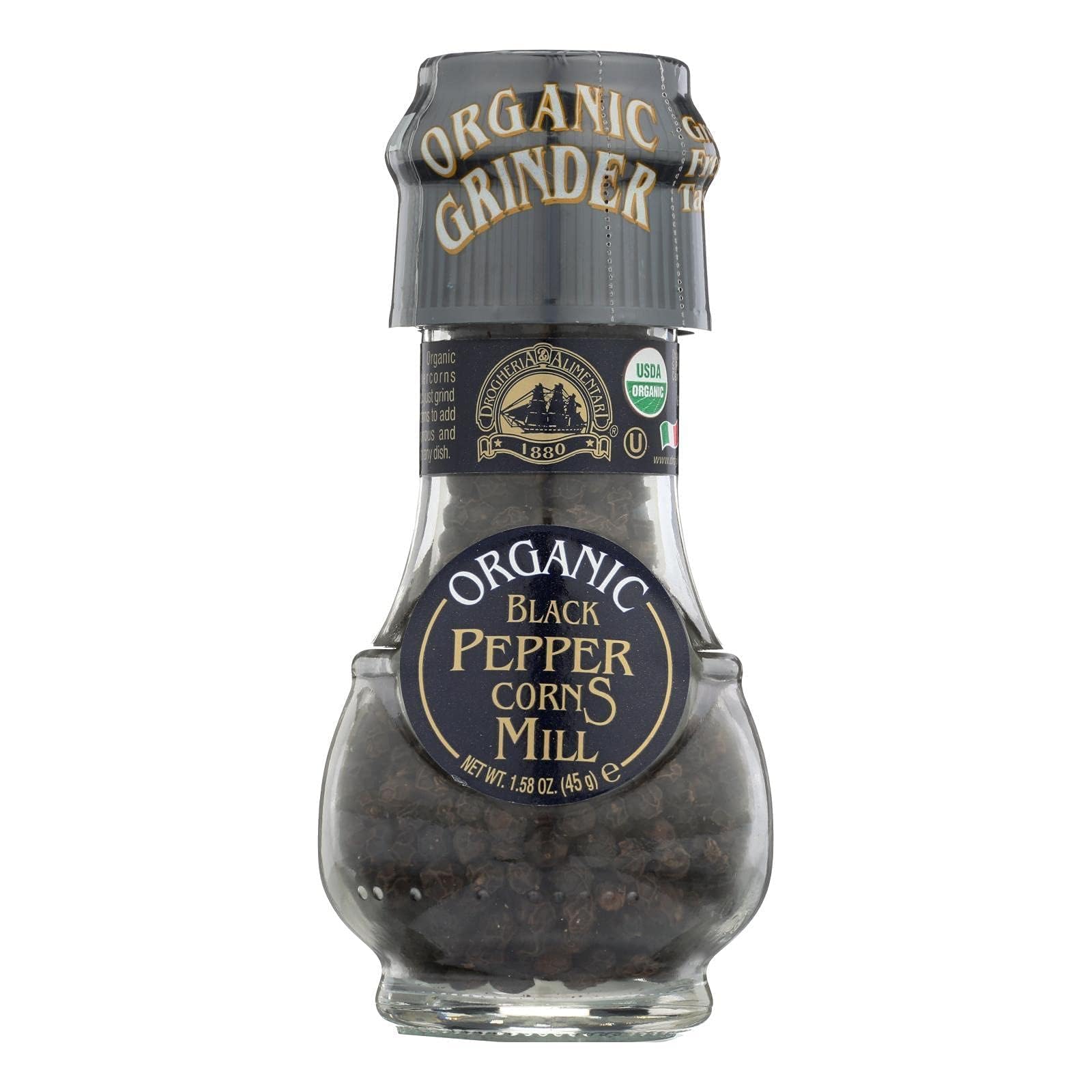 Drogheria & Alimentari Organic Peppercorn Black Mill