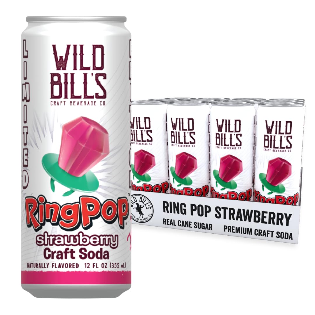 Wild Bills Craft Soda Ring Pop Strawberry