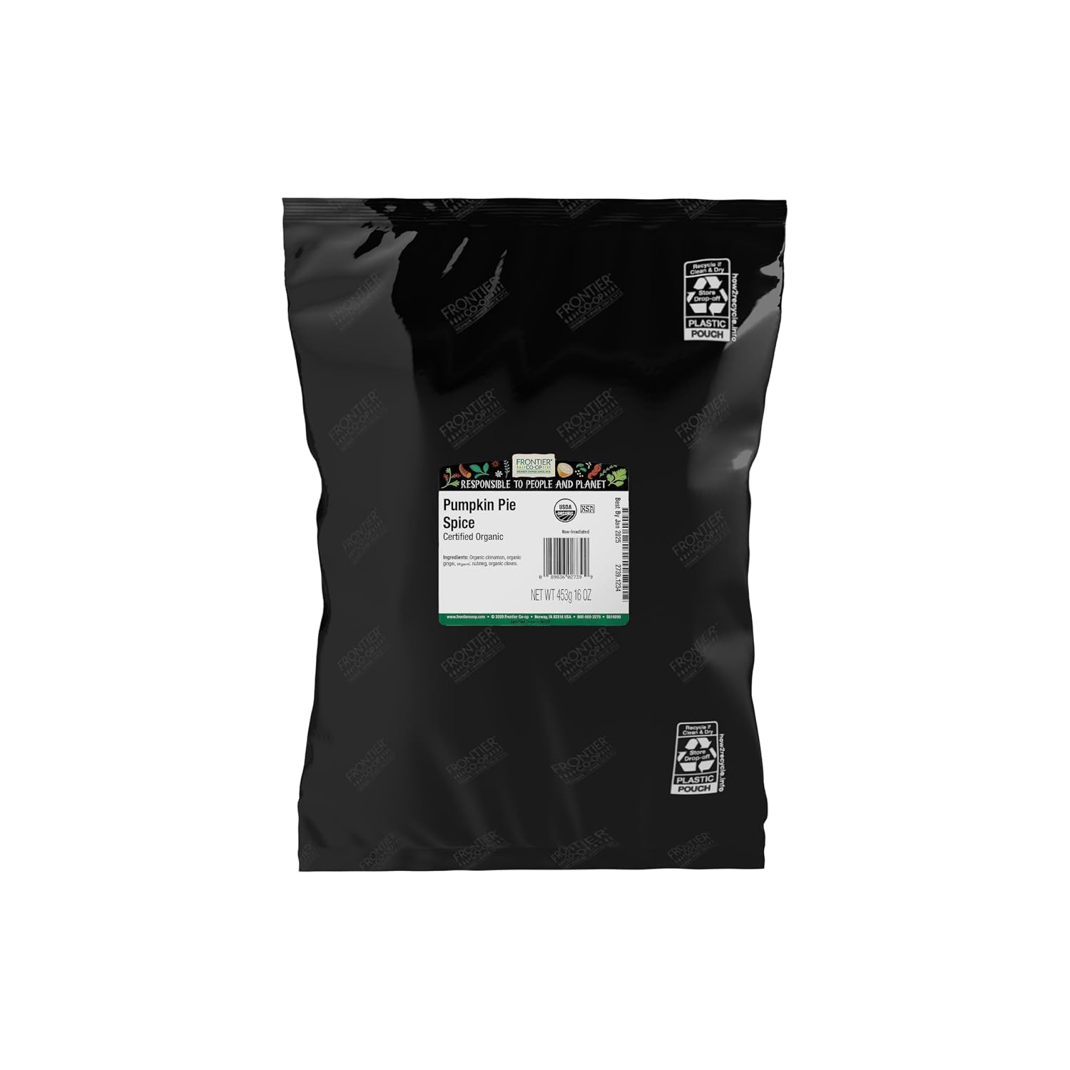 FRONTIER BULK (Pack of 5) Frontier Bulk Spice Organic Pumpkin Pie 16 Oz