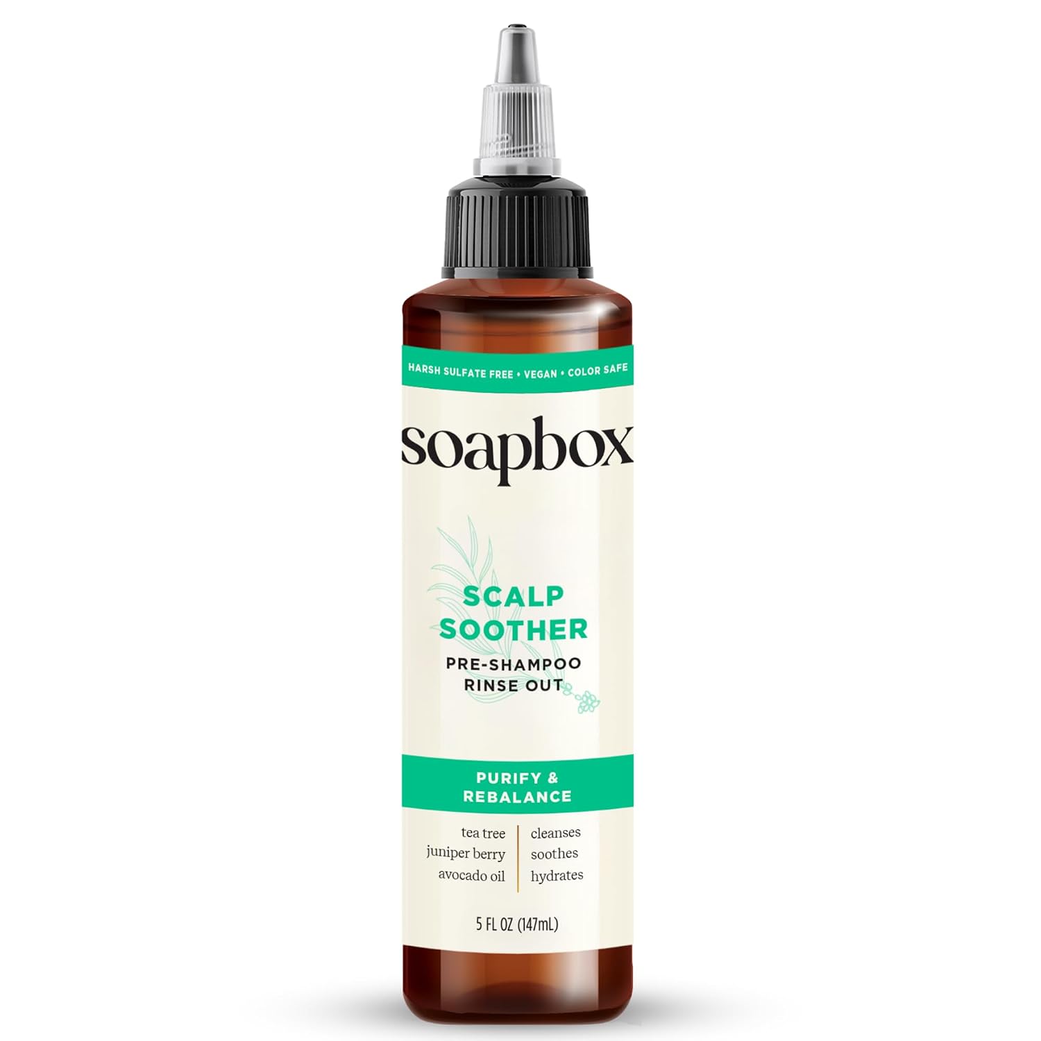 SOAPBOX (Pack Of 8) Soapbox Serum Tea Tree Scalp Soother Pre Shampoo Rinse Out Purify and Rebalance 5 Fl Oz