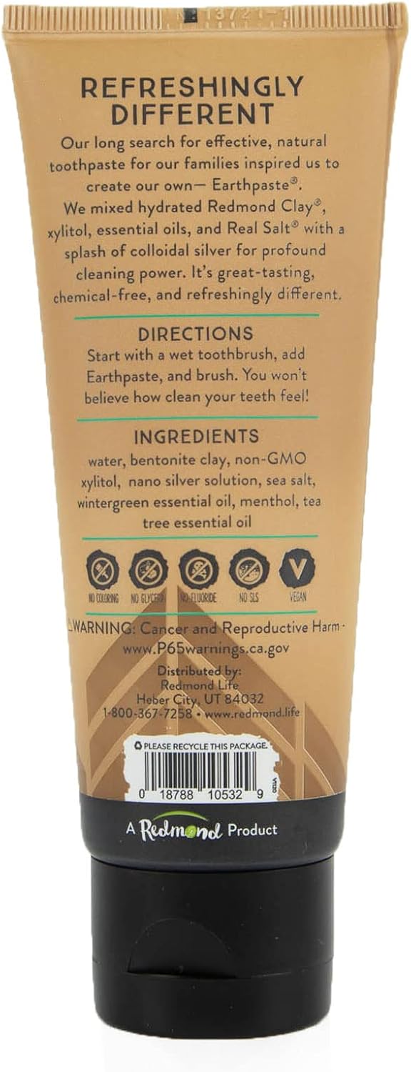 REDMOND (Pack Of 8) Redmond Silver Earth Toothpaste Wintergreen 4 Oz