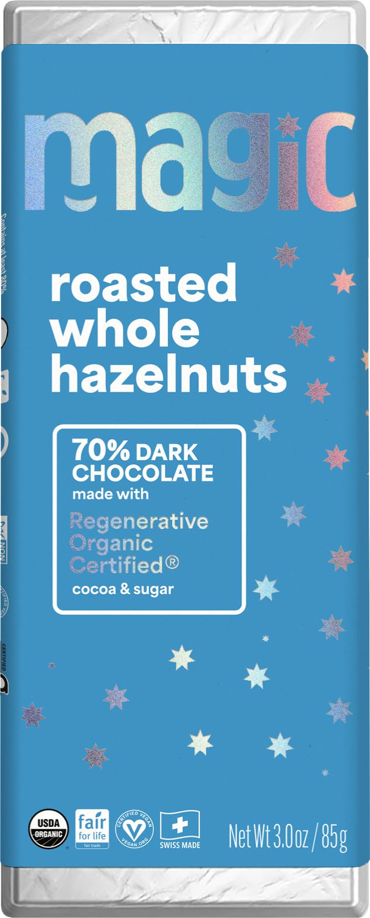 Magic Chocolate Bar Chocolate Roasted Hazelnuts Natural