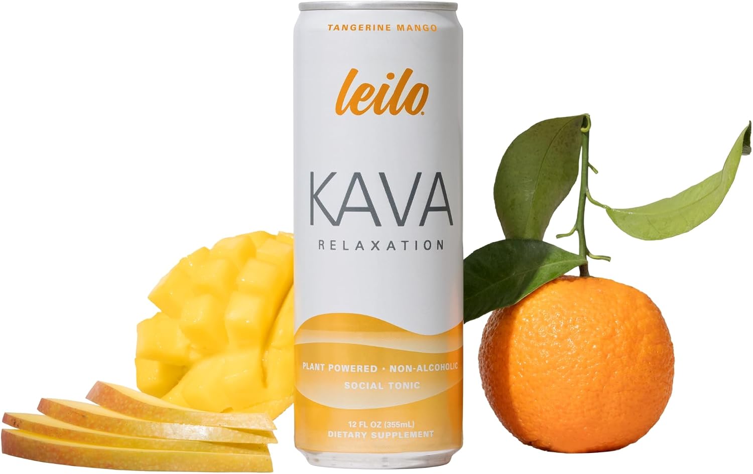 Leilo Kava Beverage Ready To Drink Tangerine Mango