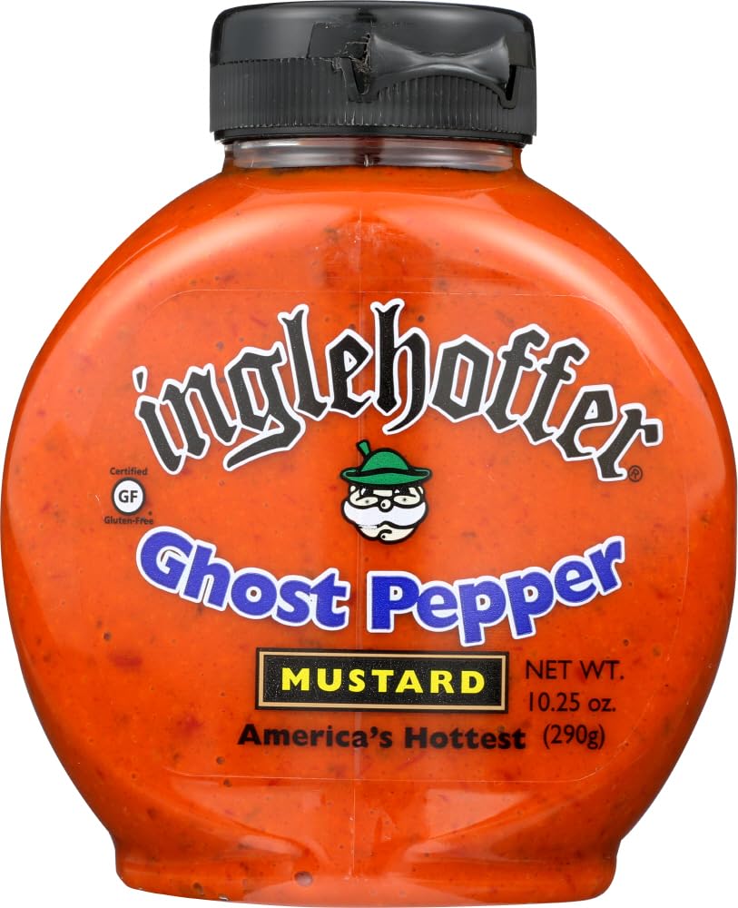 Inglehoffer Mustard Ghost Pepper Squeeze Bottle