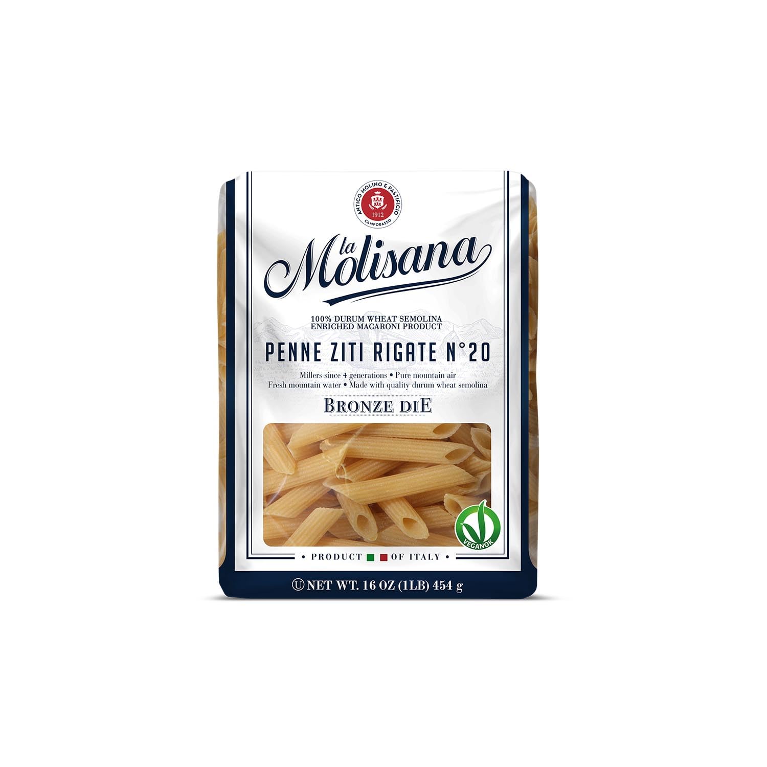 La Molisana Penne Ziti Rigate Short Cut Pasta