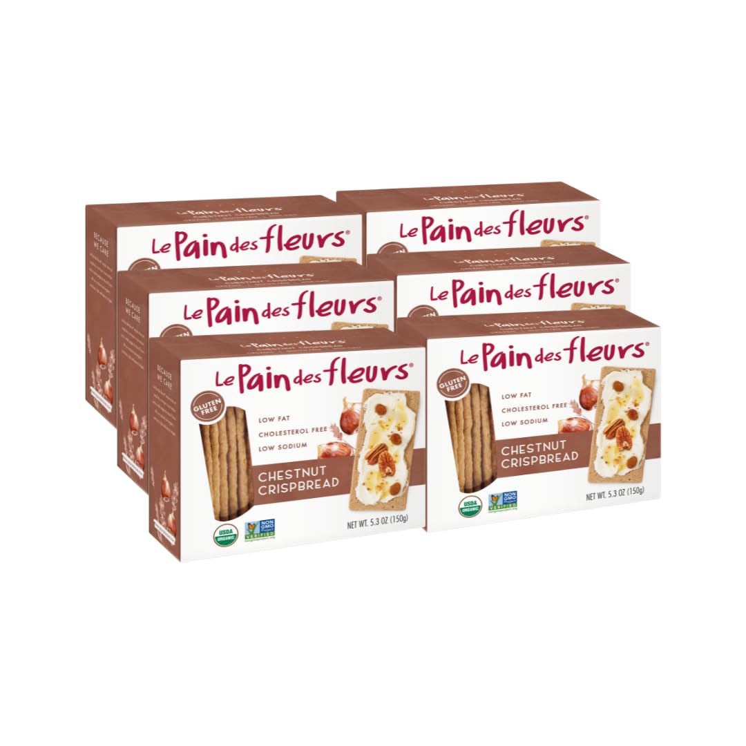 Le Pain Des Fleurs Chestnut Crispbread Crackers Natural