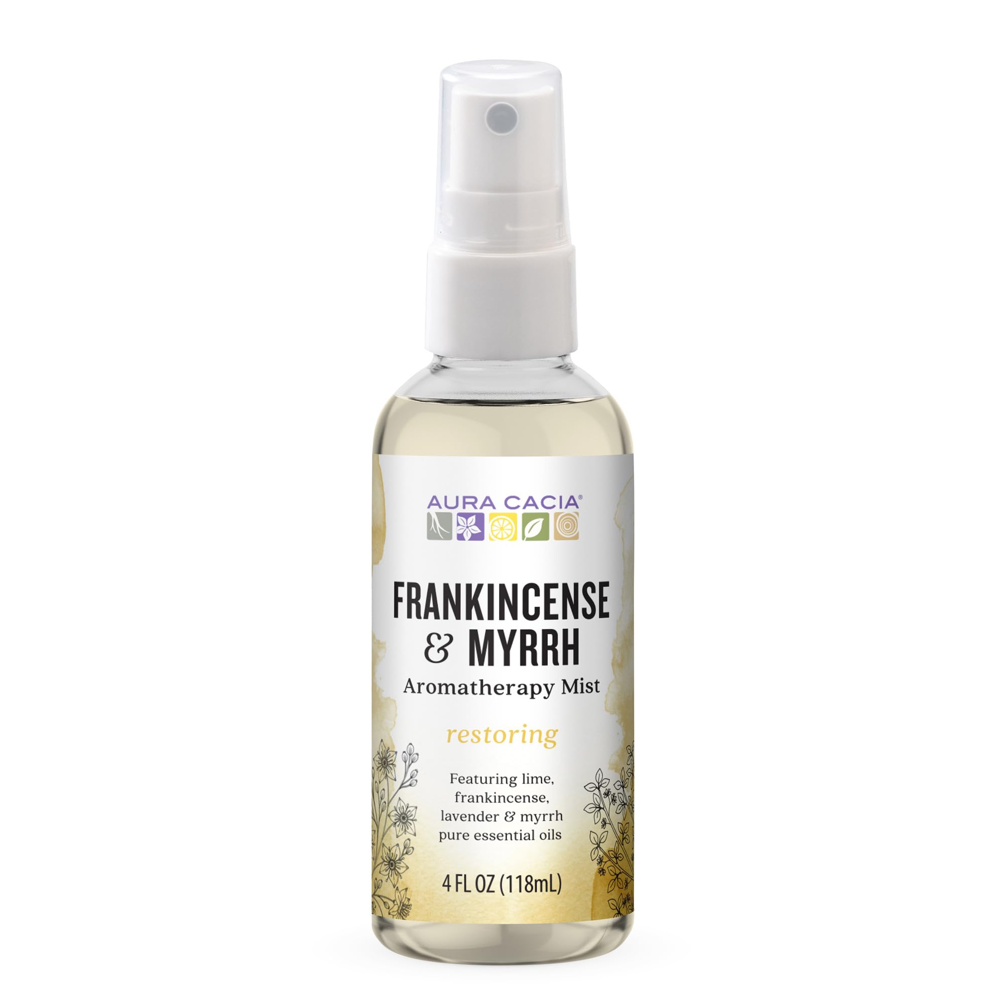 AURA CACIA (Pack of 8) Aura Cacia Frankincense Myrrh Aromatherapy Fragrance Oil 4 Fl Oz