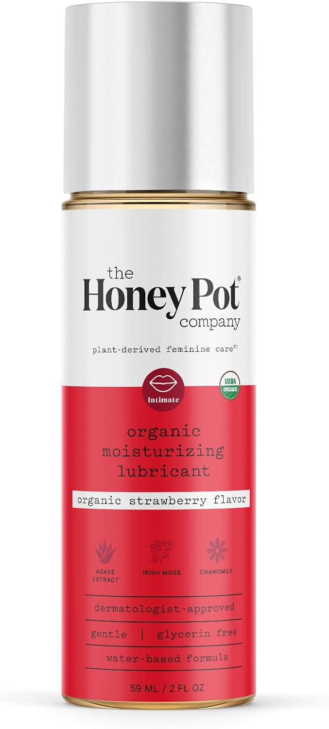 THE HONEY POT (Pack of 6) The Honey Pot Lube Water Based Strawberry 2 Oz