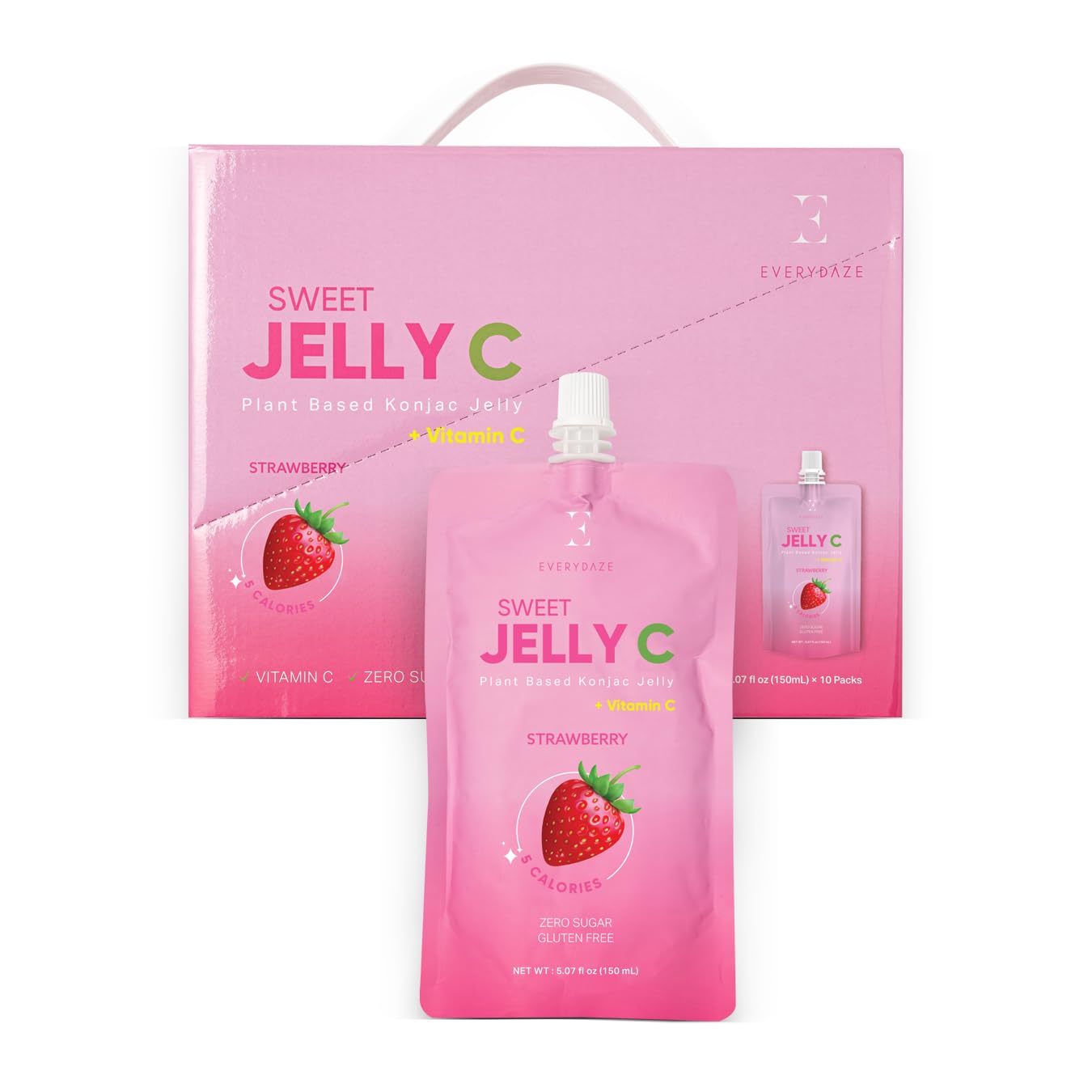 EVERYDAZE (Pack Of 20) Everydaze Konjac Jelly Strawberry Ready To Drink 5.07 Fl Oz