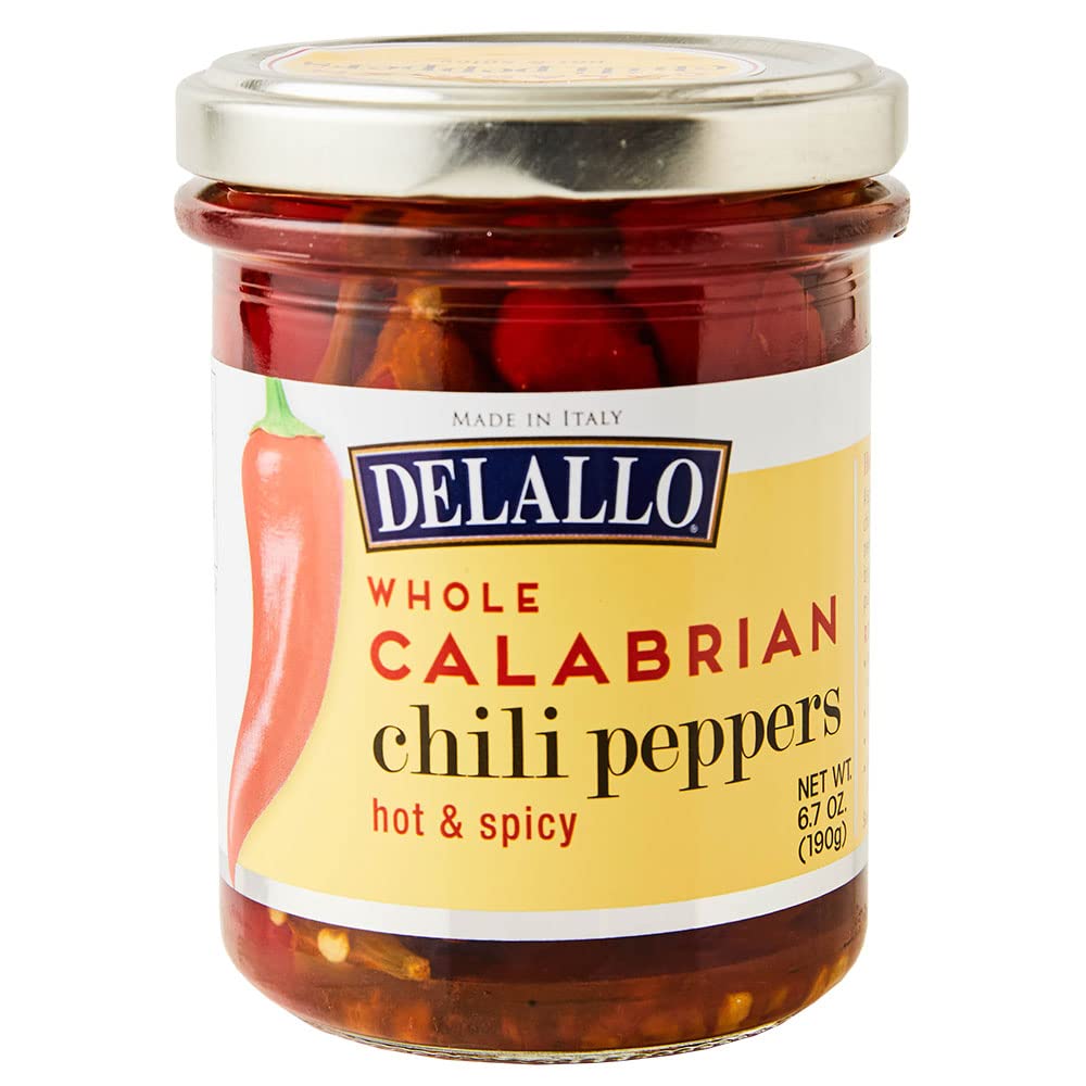 DeLallo Calabrian Chili Peppers Spicy Peppers