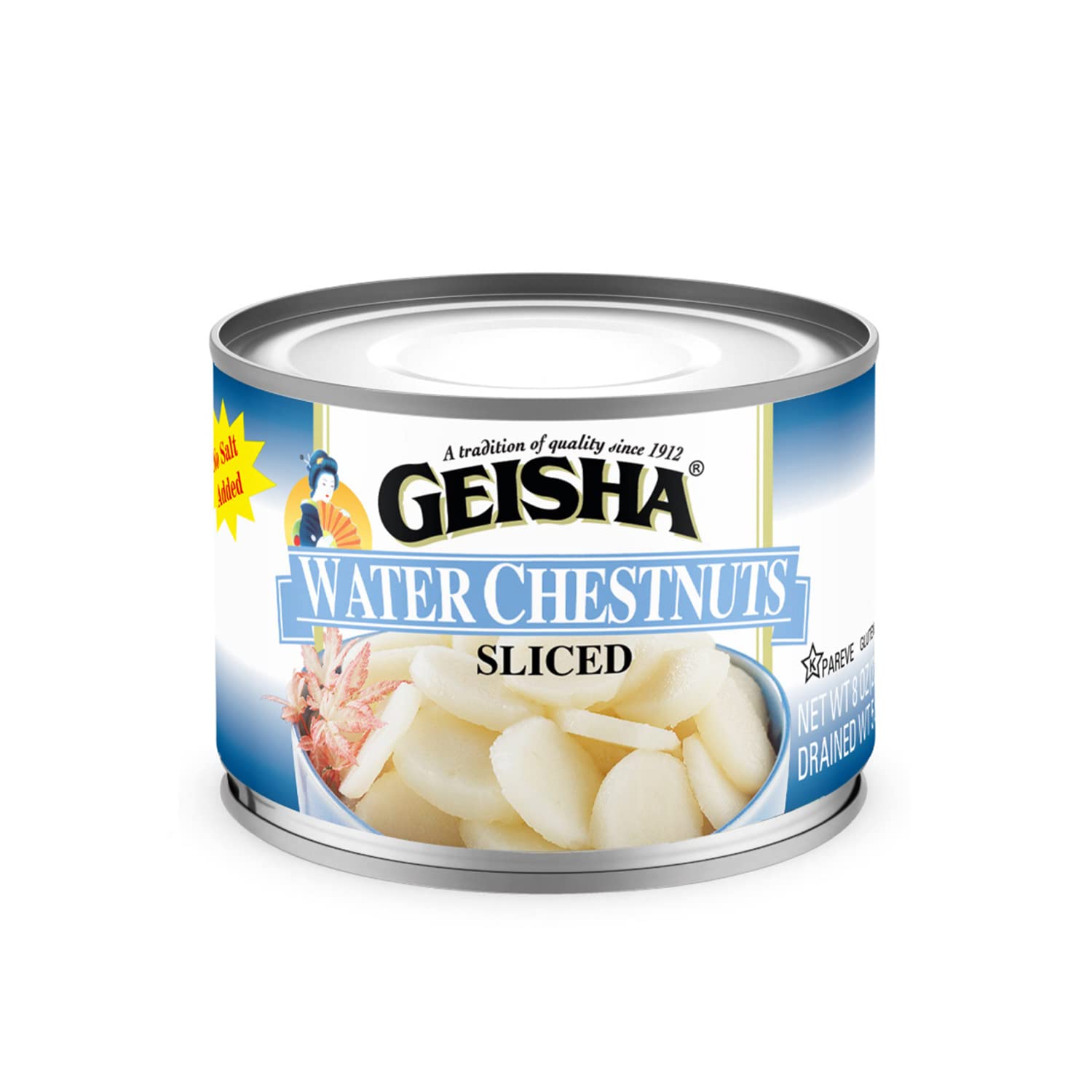GEISHA (Pack of 36) Geisha Chestnuts Water Sliced 8 Oz