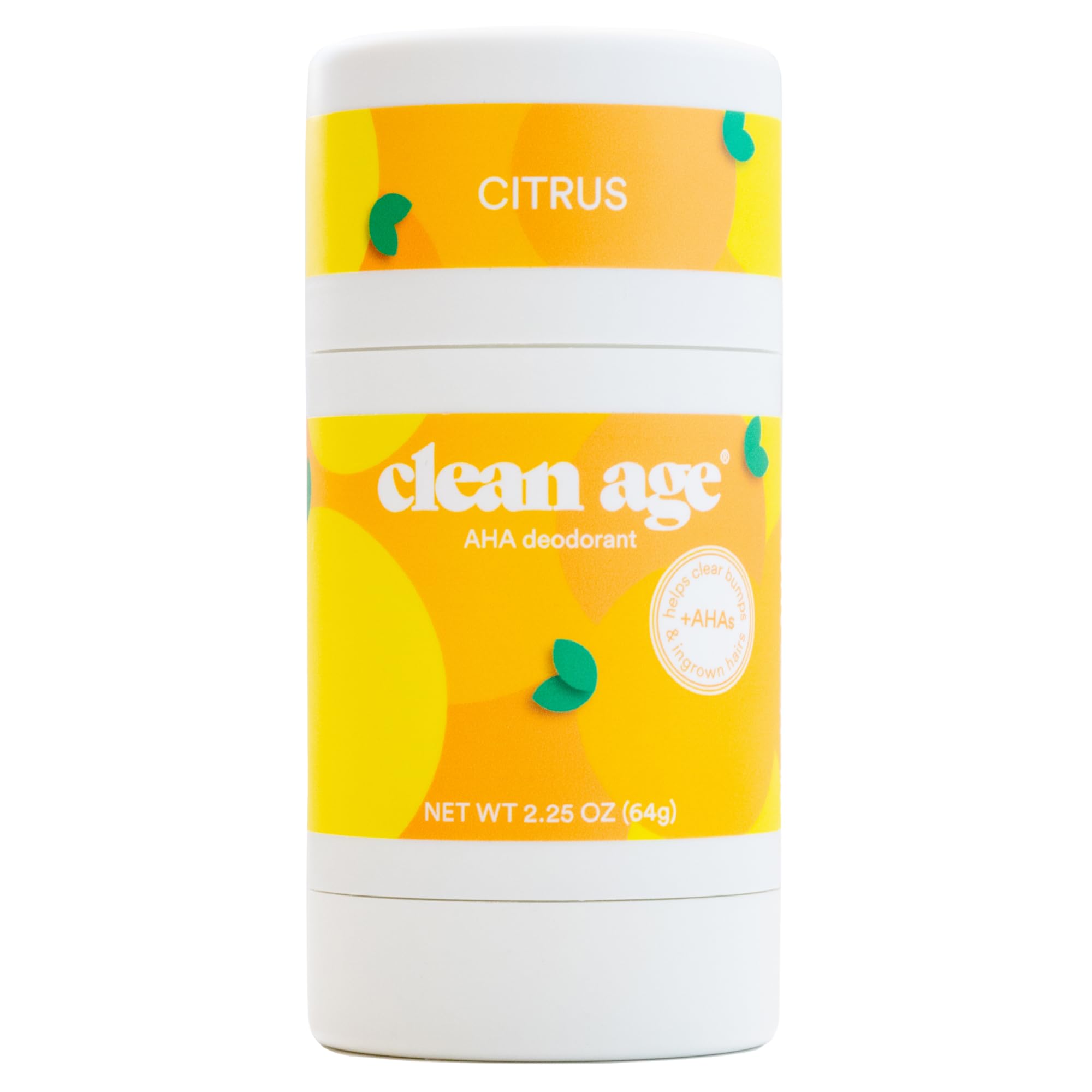 CLEAN AGE (Pack of 6) Clean Age Deodorant Stick Citrus Scent 2.25 Oz