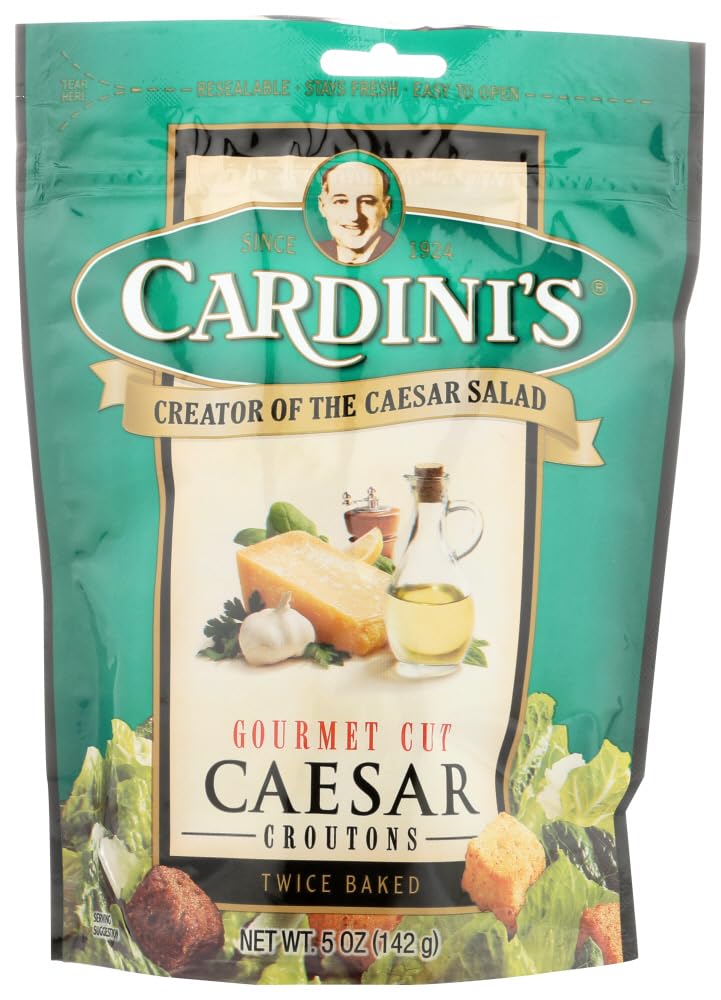 Cardini's Gourmet Caesar Croutons Garlic Parmesan Seasoned