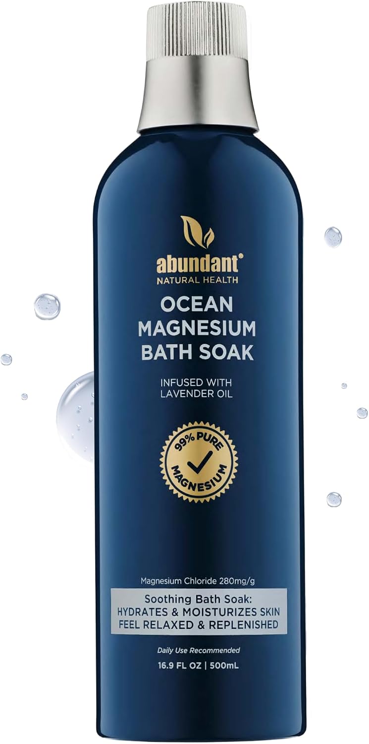 ABUNDANT NATURA (Pack Of 4) Abundant Natural Health Bath Soak Magnesium 16.9 Oz
