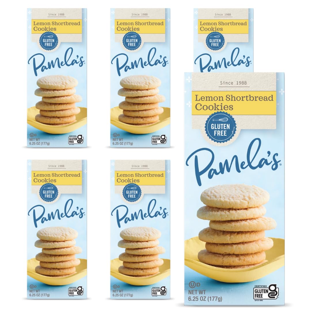 Pamela's Products Lemon Shortbread Cookies Natural Specialty