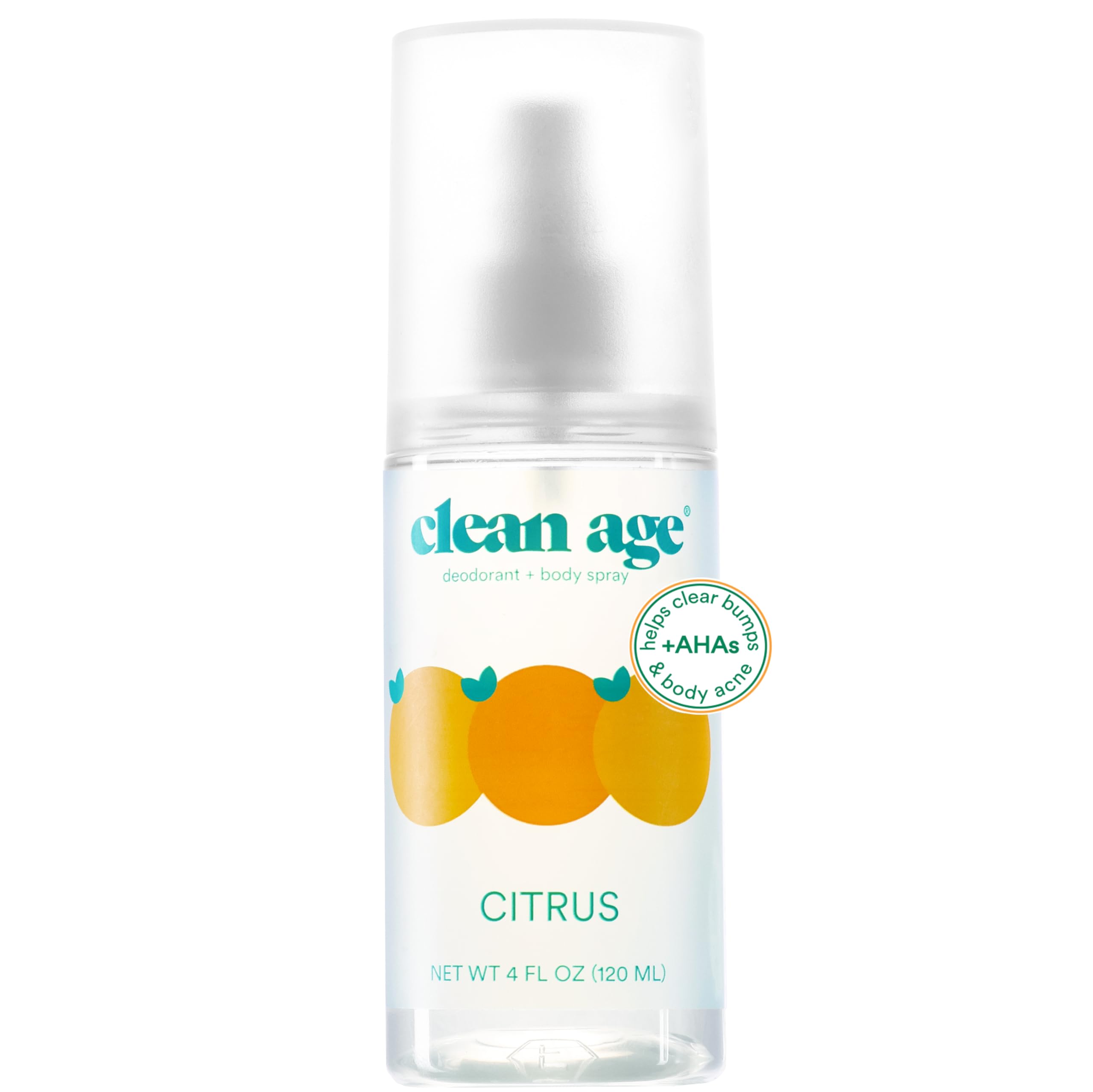CLEAN AGE (Pack of 5) Clean Age Deodorant Spray Citrus 4 Oz