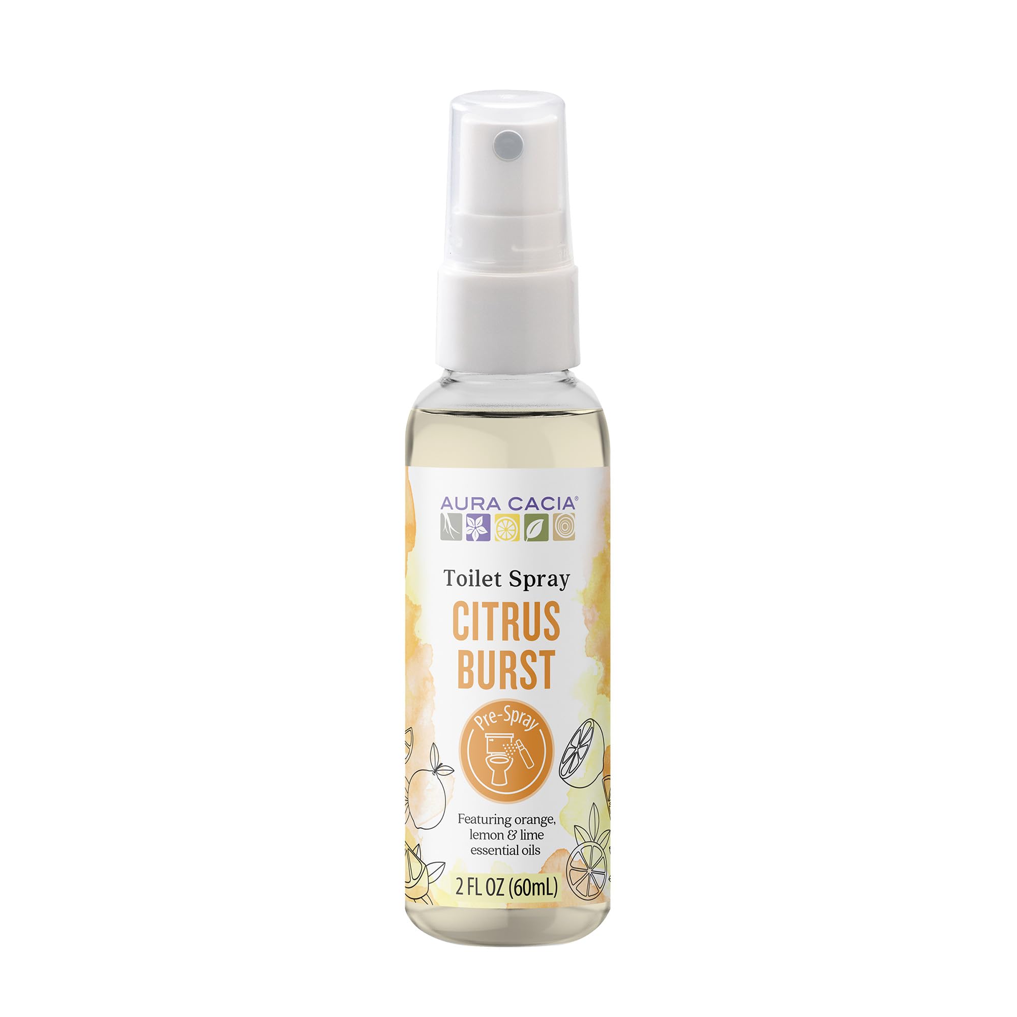AURA CACIA (Pack of 10) Aura Cacia Spray Toilet Citrus Burst Air Freshener 2 Fl Oz