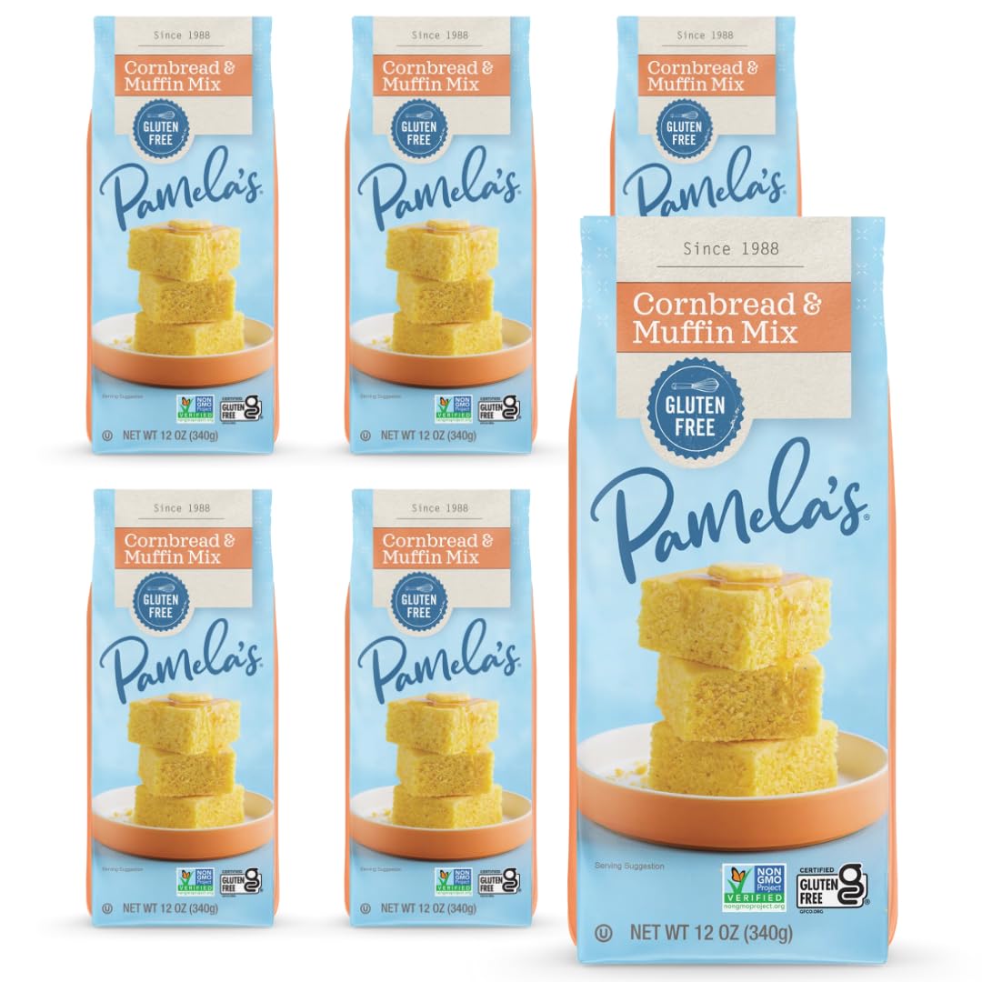 Pamela's Products Corn Bread & Muffin Mix Gluten Free Natural