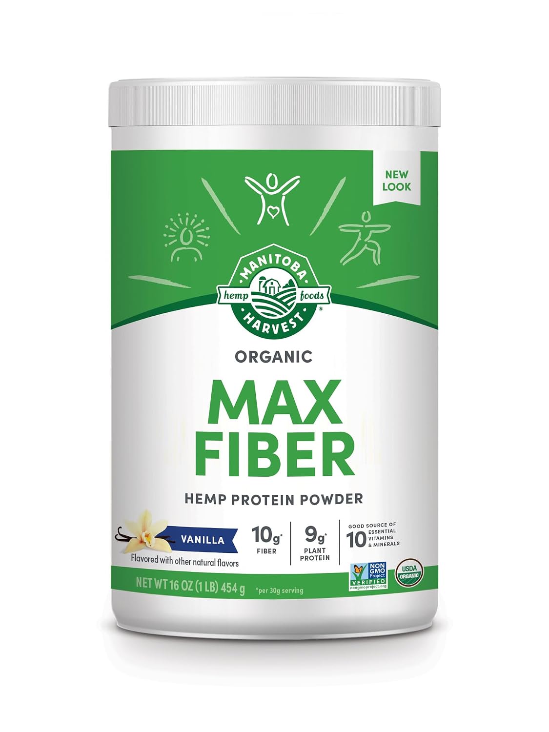 MANITOBA HARVES (Pack Of 4) Manitoba Harvest Max Fiber Original Vanilla 16 Oz