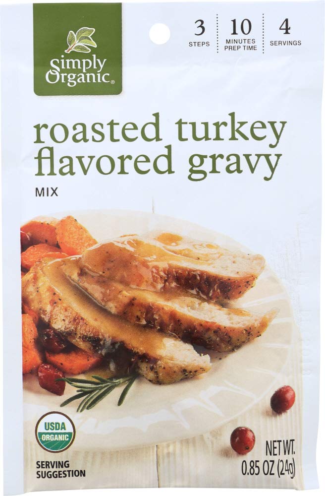 SIMPLY ORGANIC (Pack of 36) Simply Organic Roasted Turkey Mix Gravy 0.85 Oz
