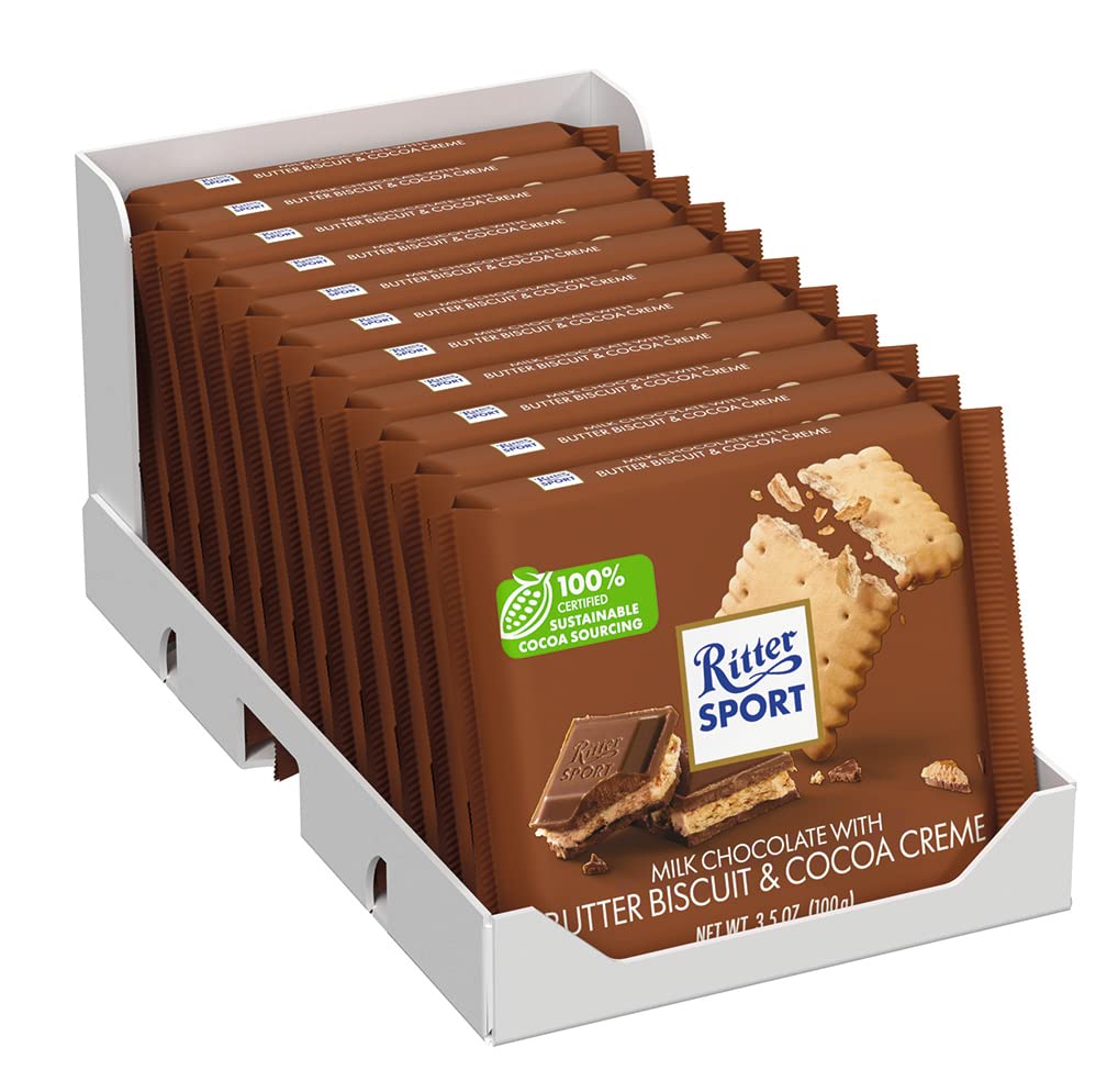Ritter Sport Milk Chocolate Bar with Butter Biscuit