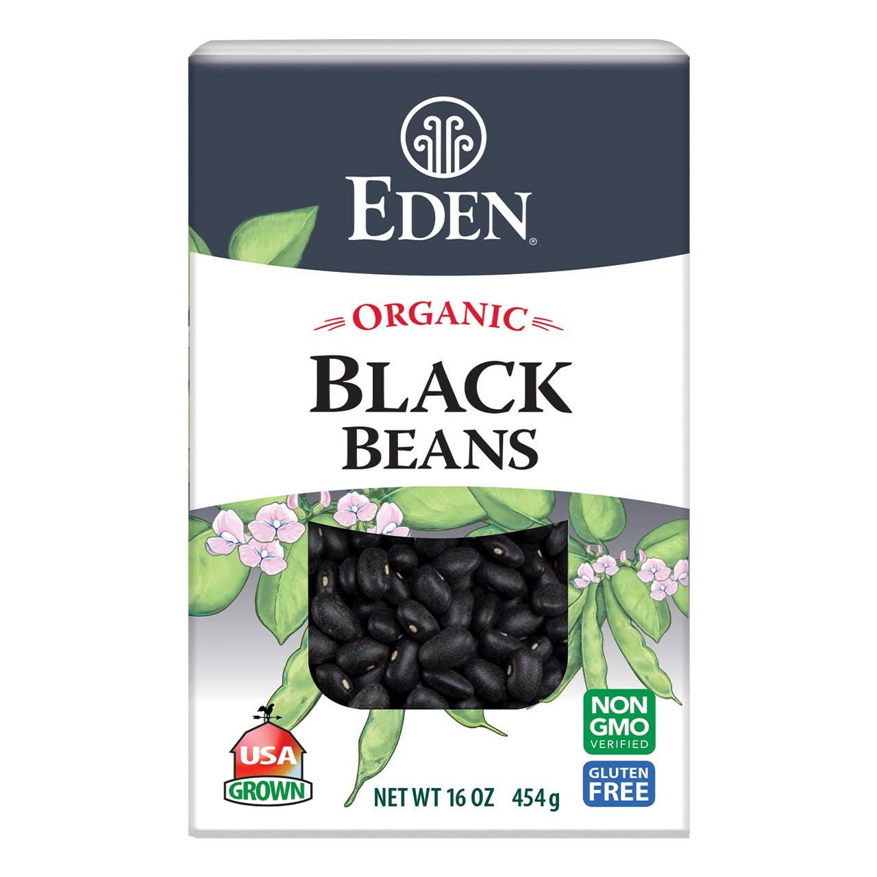Eden Foods Dry Black Beans Packaged Beans