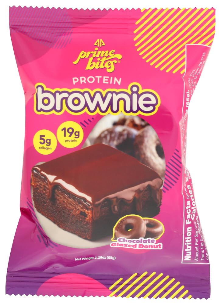 Prime Bites Bar Chocolate Glazed Donut
