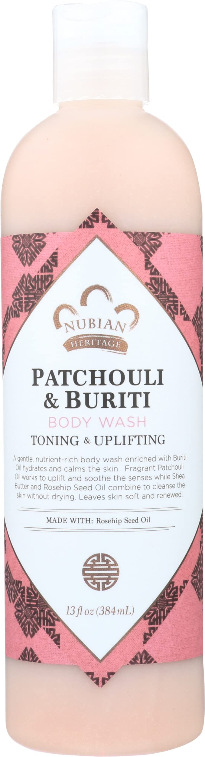 Nubian Heritage Patchouli & Buriti Body Wash, Toning & Uplifting