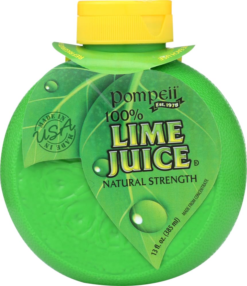 Pompeii 100% Lime Juice Natural Single Fruit Beverage