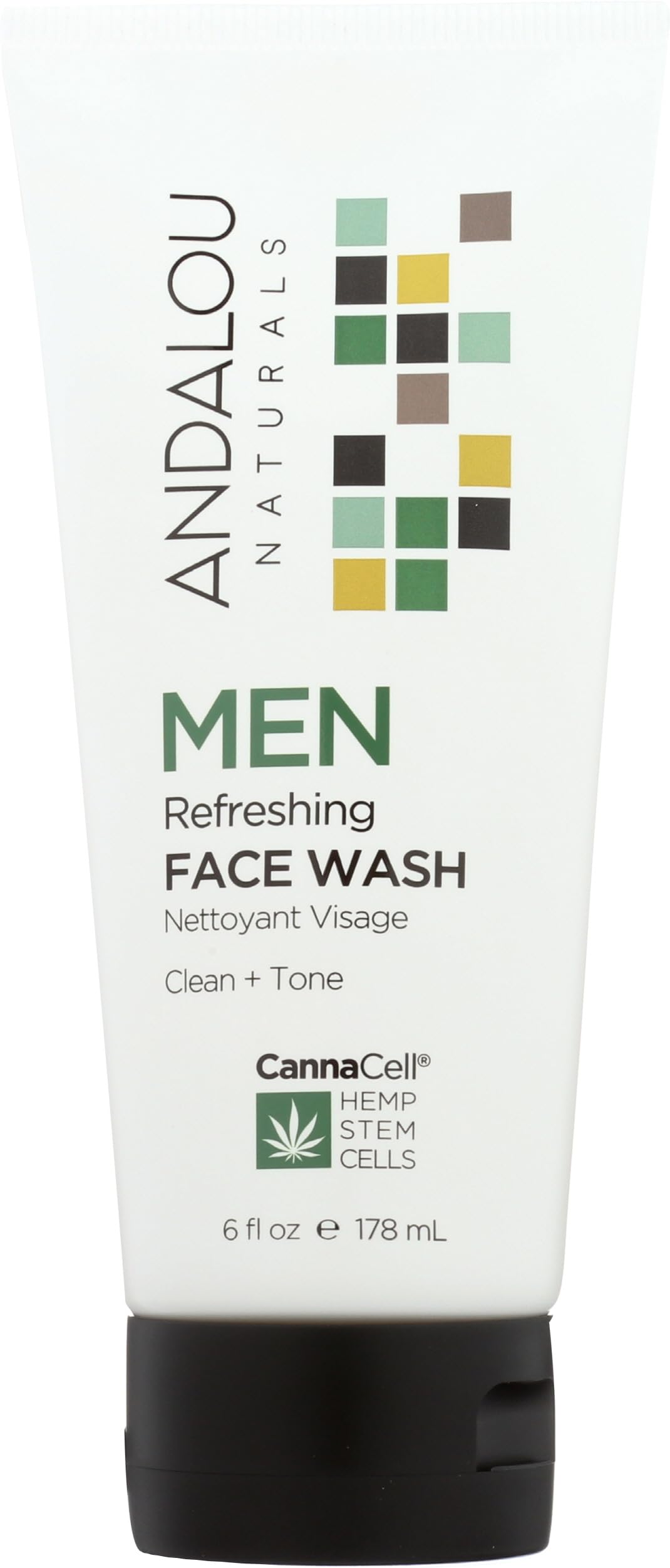 ANDALOU NATURAL (Pack of 8) Andalou Naturals Men Wash Face Refreshing Facial Cleanser 6 Fl Oz