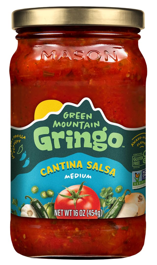 Green Mountain Gringo Cantina Style Medium Salsa