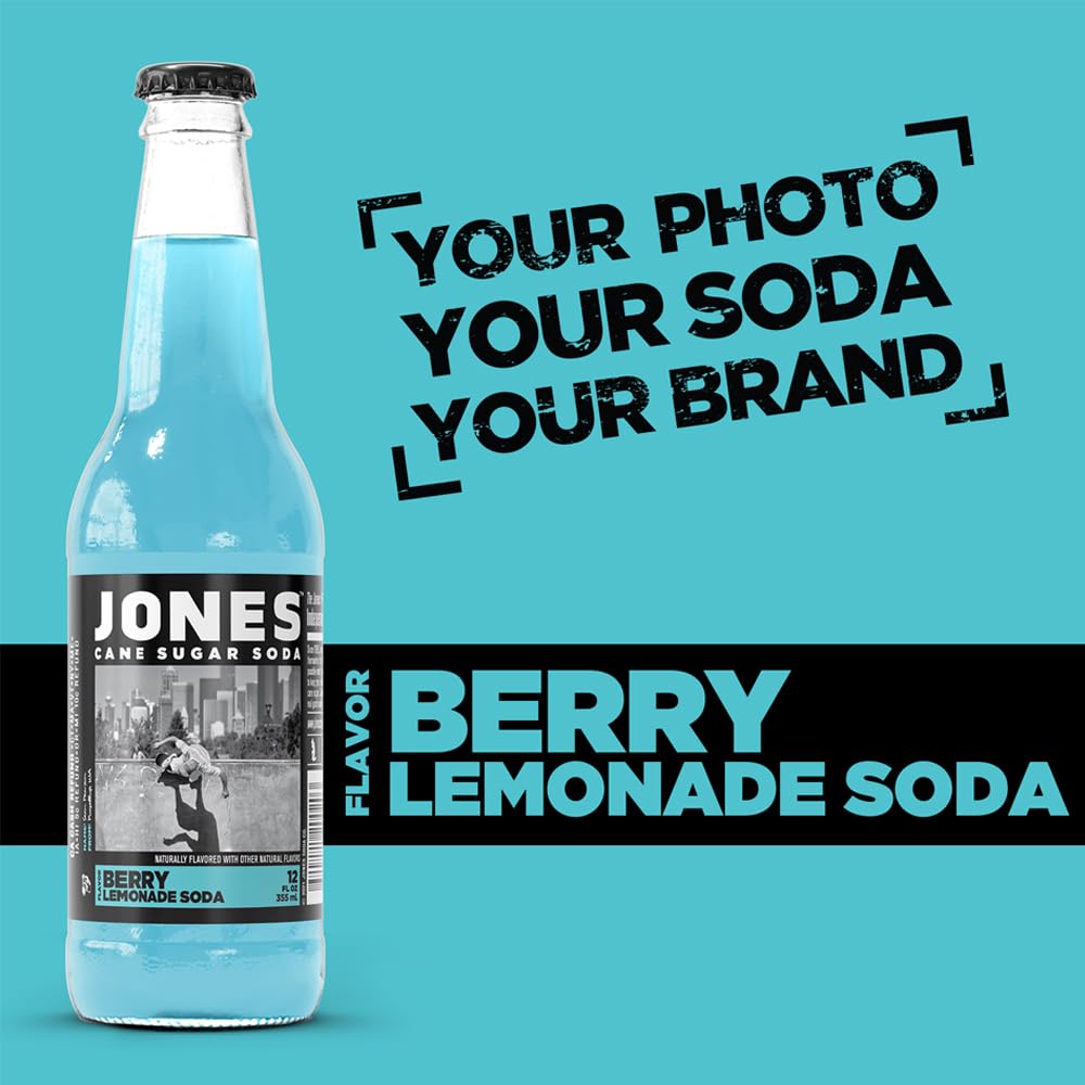 JONES (Pack Of 36) Jones Soda Berry Lemonade 12 Fl Oz