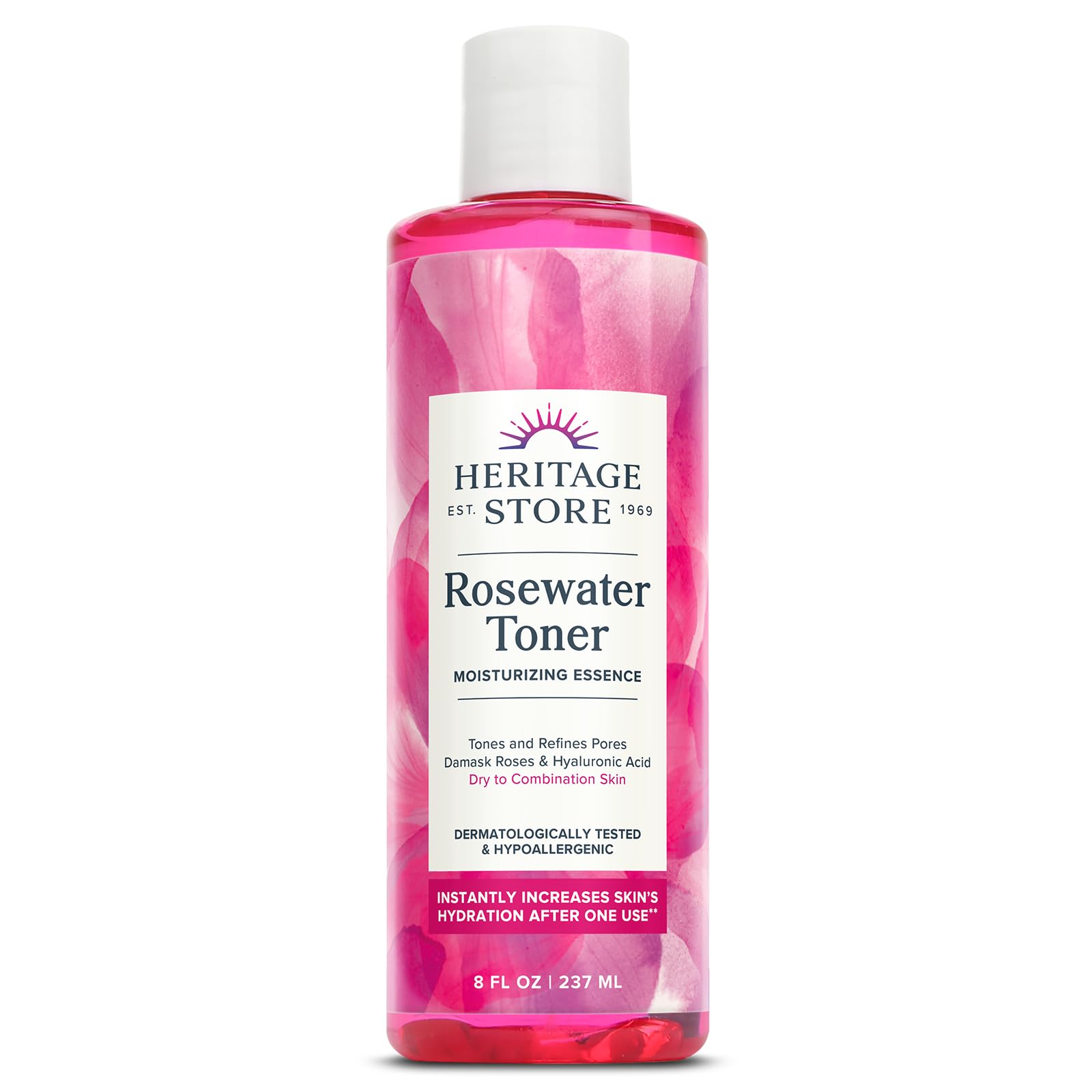 HERITAGE (Pack of 5) Heritage Store Rosewater Face Toner Mist 8 Fl Oz