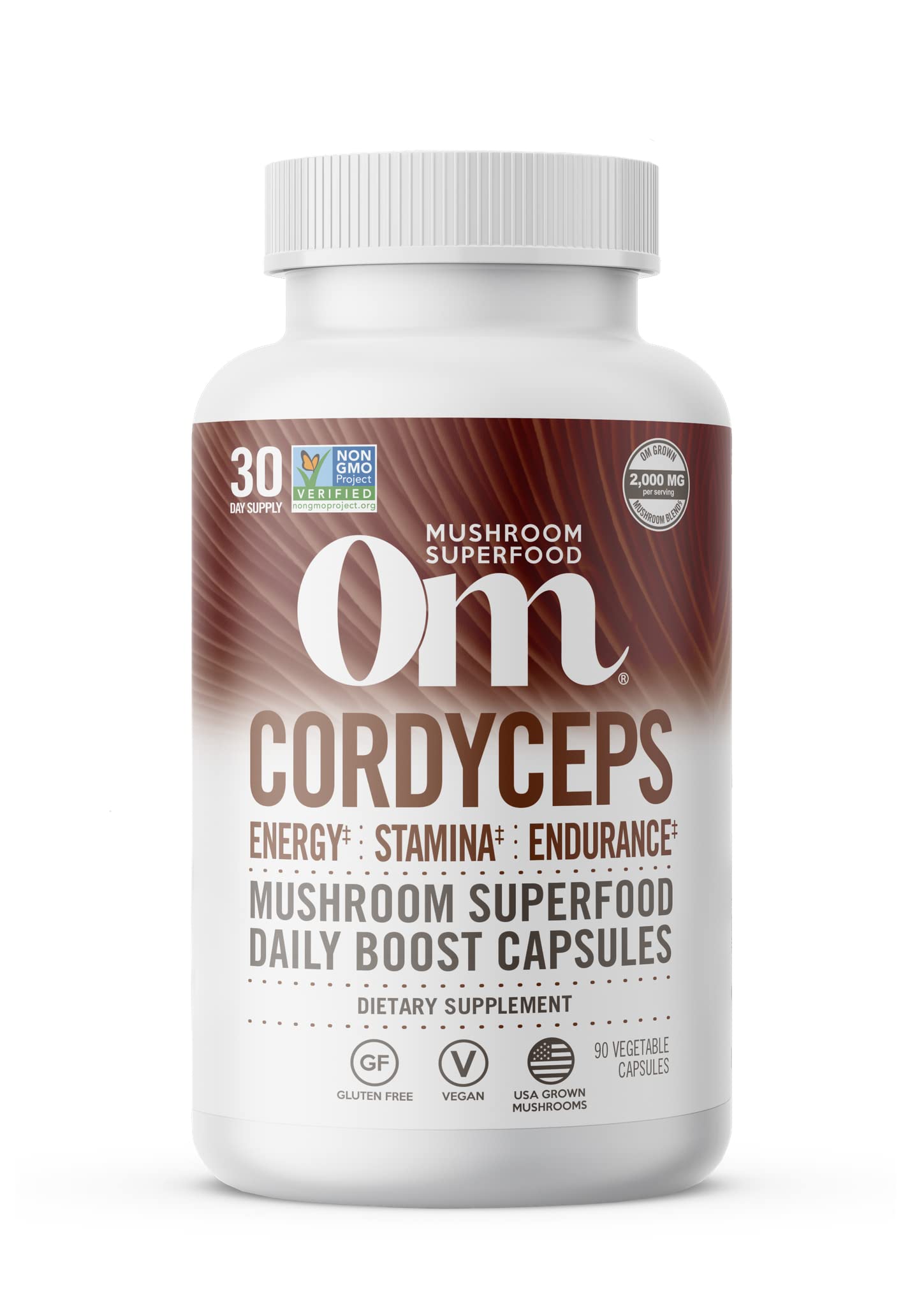 OM MUSHROOMS (Pack Of 3) Om Mushroom Cordycepts 90 Capsules