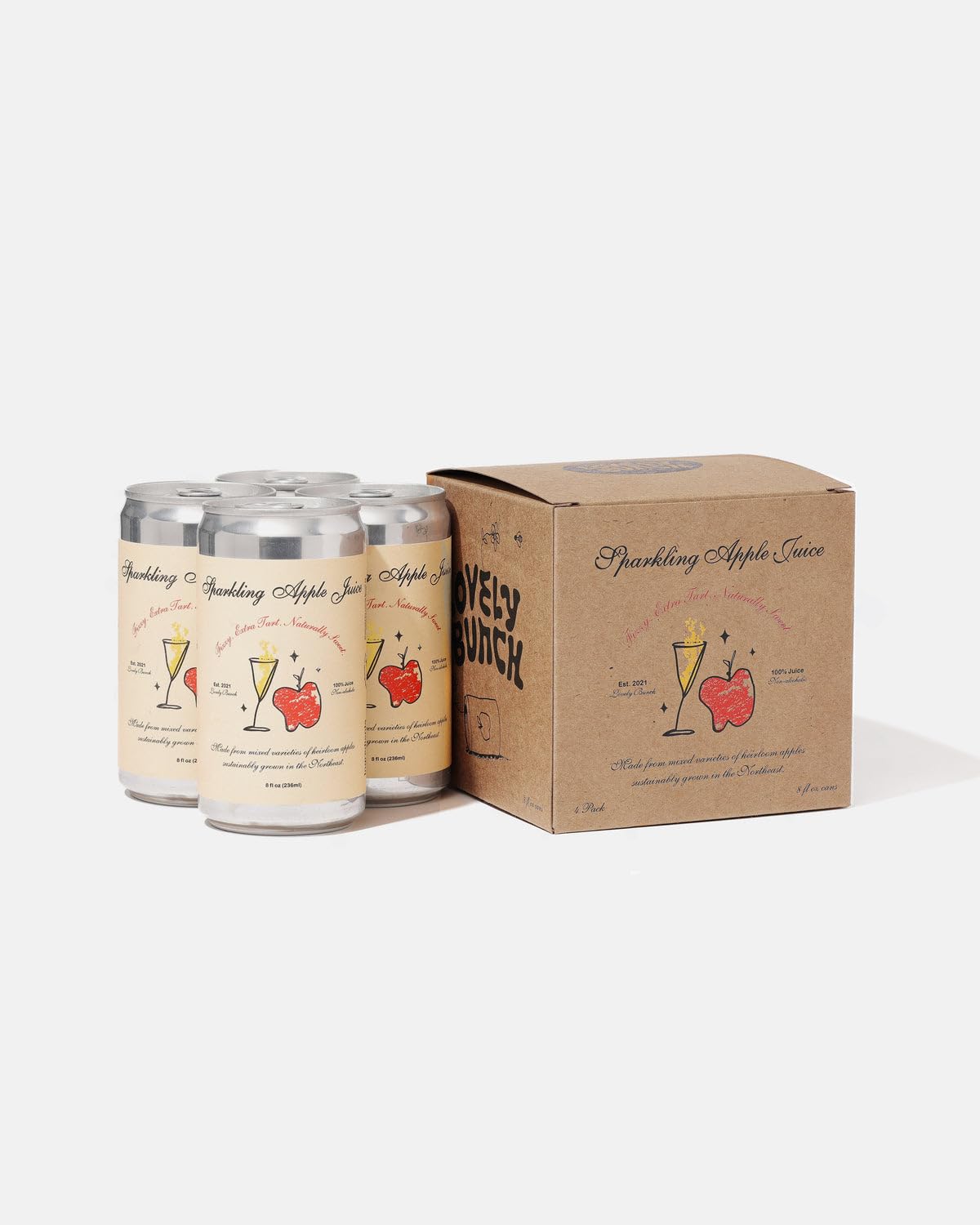 Lovely Bunch Apple Sparkling Juice Beverage