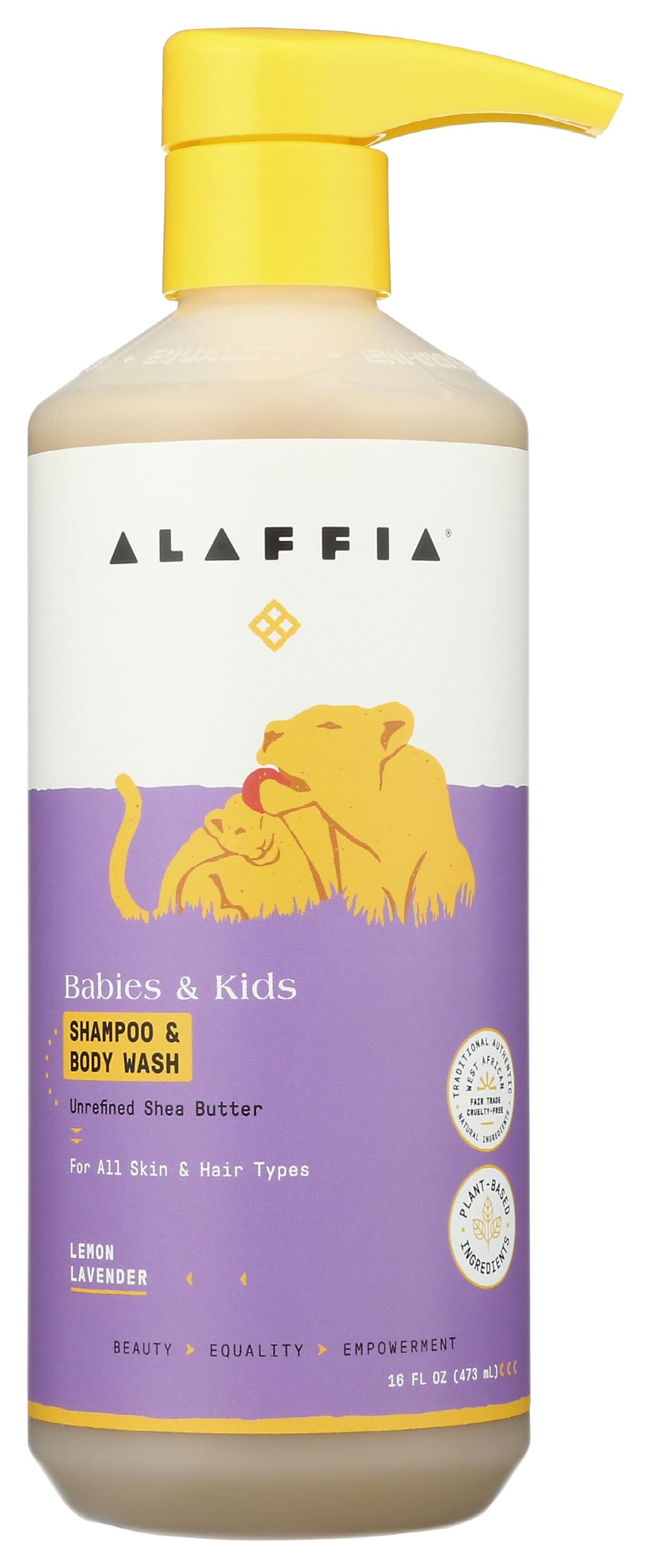 ALAFFIA (Pack Of 8) Alaffia Shampoo & Body Wash Lemon Lavender 16 Fl Oz