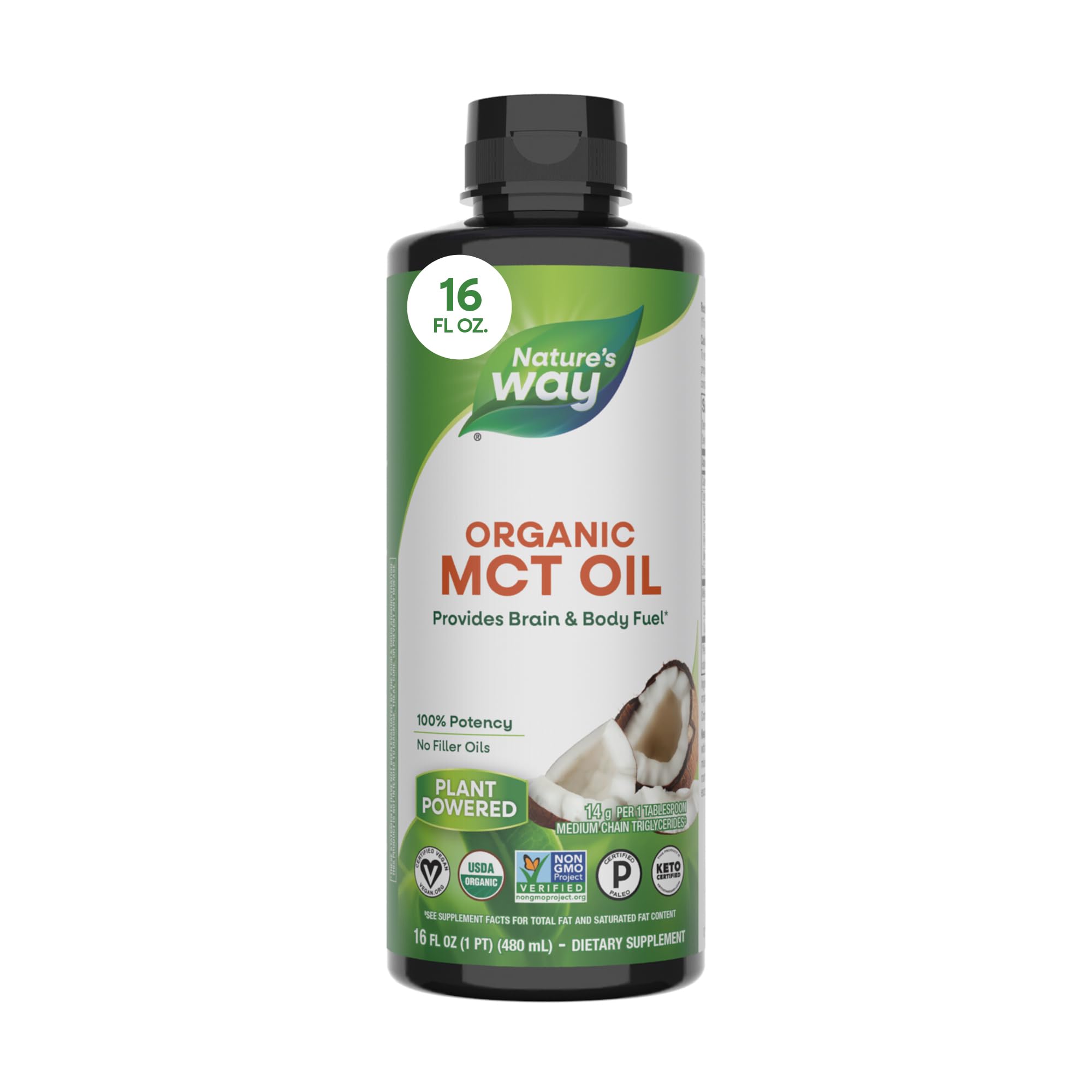 NATURES WAY (Pack Of 2) Nature's Way Oil MCT Coconut 16 Oz